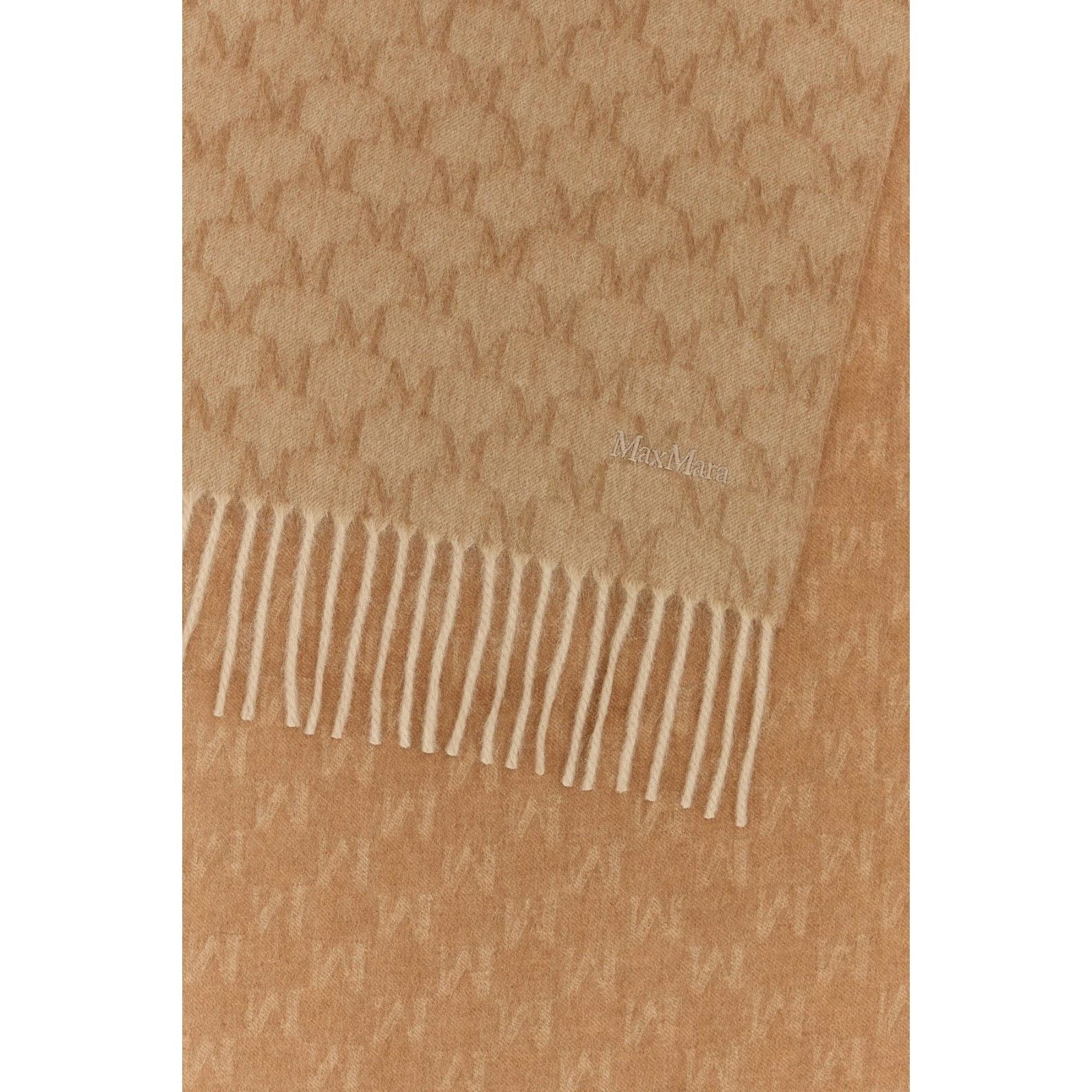 Max Mara MAX MARA Embroidered Camel Scarf Camel Scarf New & Authentic Size ONE SIZE - 2 Thumbnail