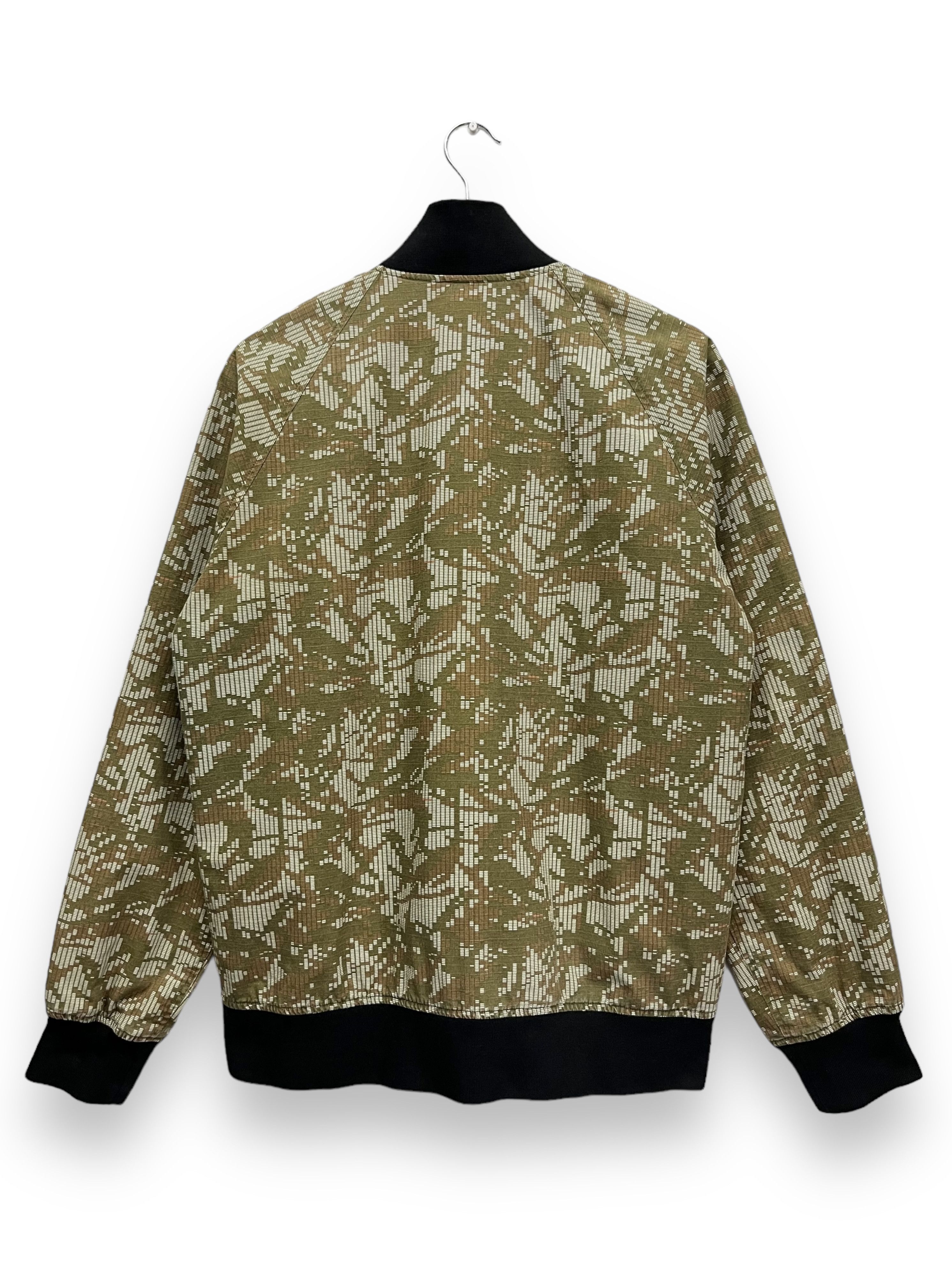 Adidas RARE💥ADIDAS Vintage Y2K Abstract Digital Camo Bomber Jacket Size US M / EU 48-50 / 2 - 3 Thumbnail