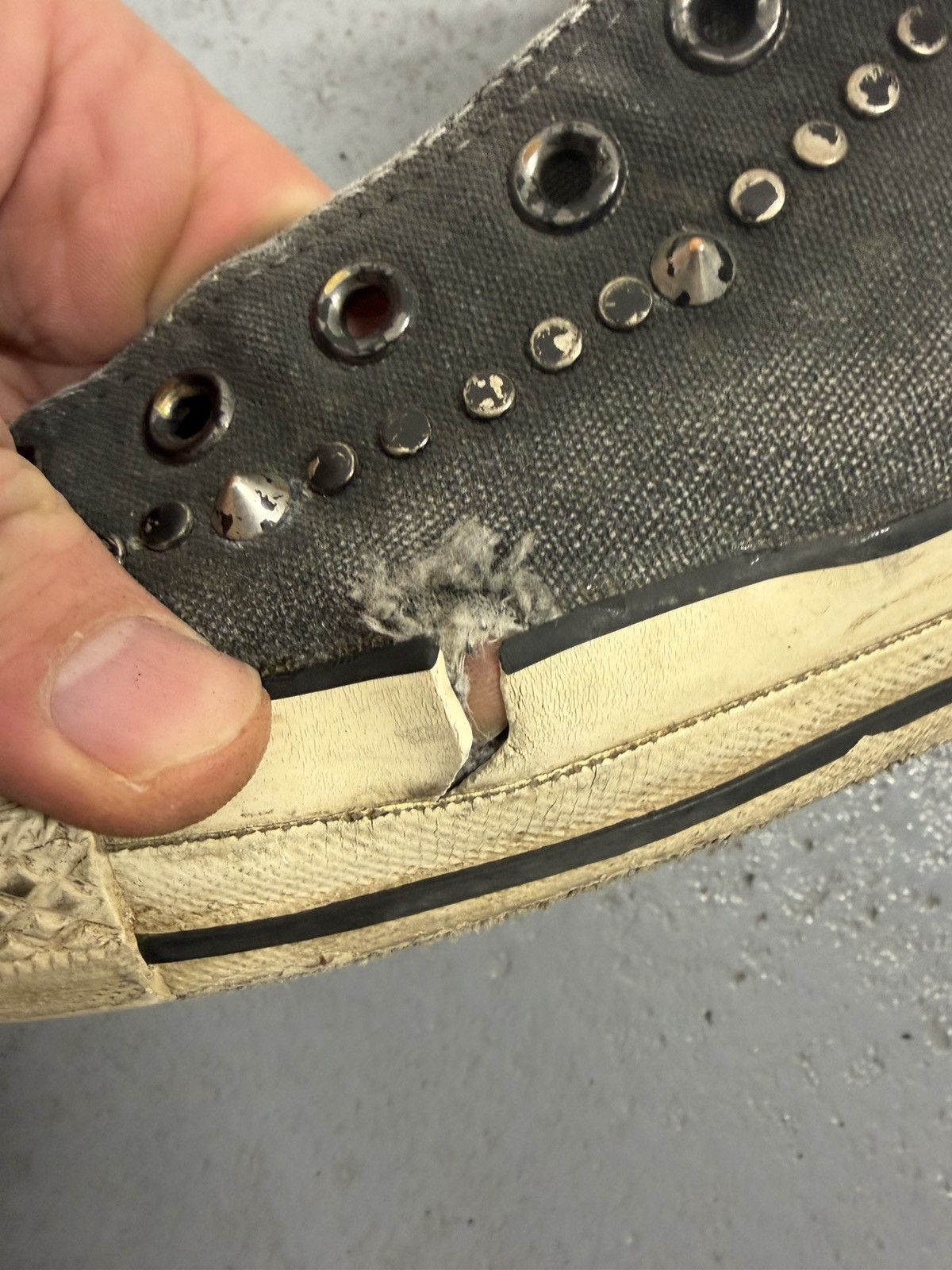 Converse × John Varvatos John Varvatos x Convers Metal Rivets Sneakers Size US 13 / EU 46 - 6 Thumbnail