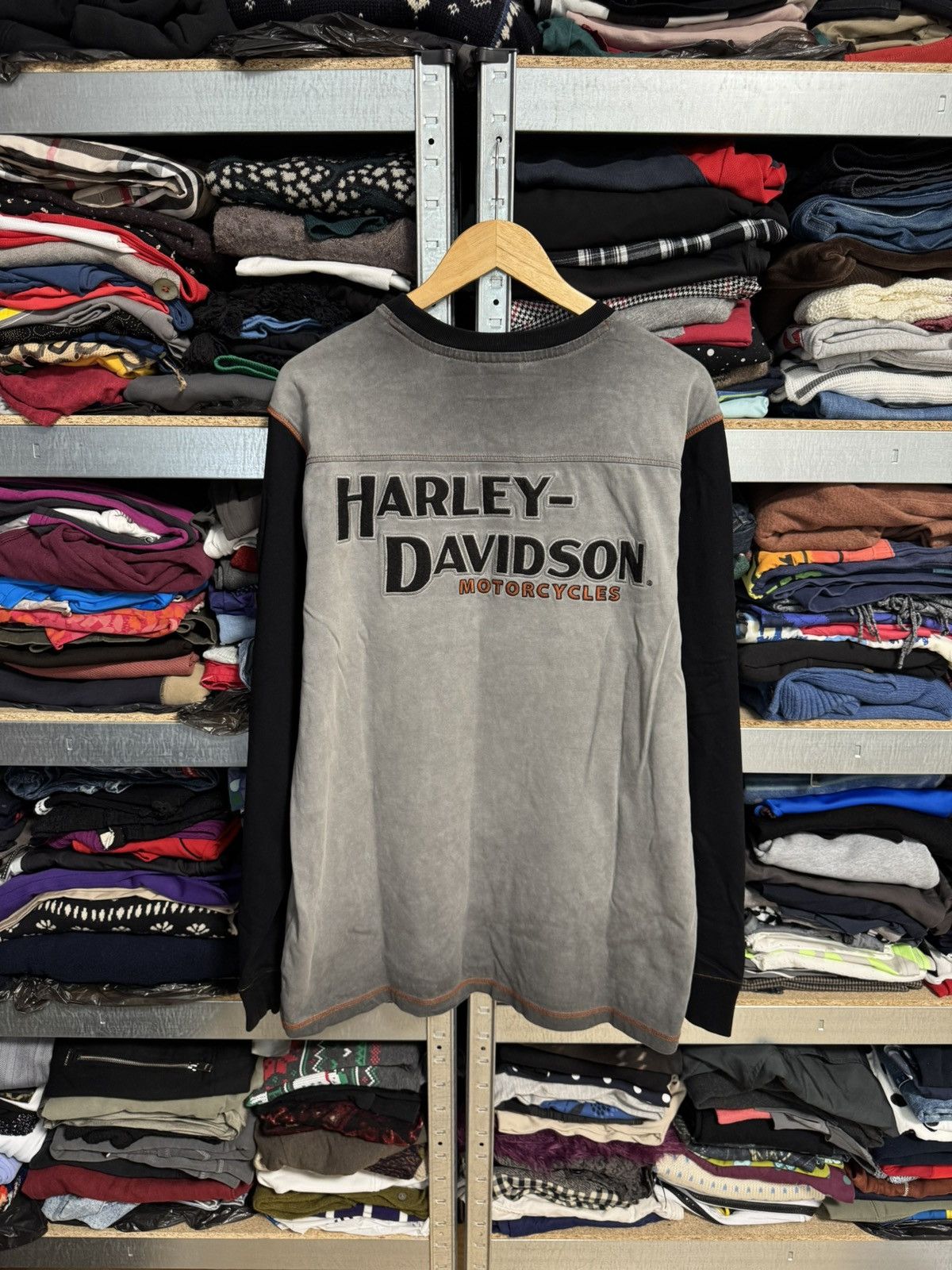 Harley Davidson Harley-Davidson Long Sleeve Shirt Winged Logo Biker Tee Sz L Size US L / EU 52-54 / 3 - 3 Thumbnail