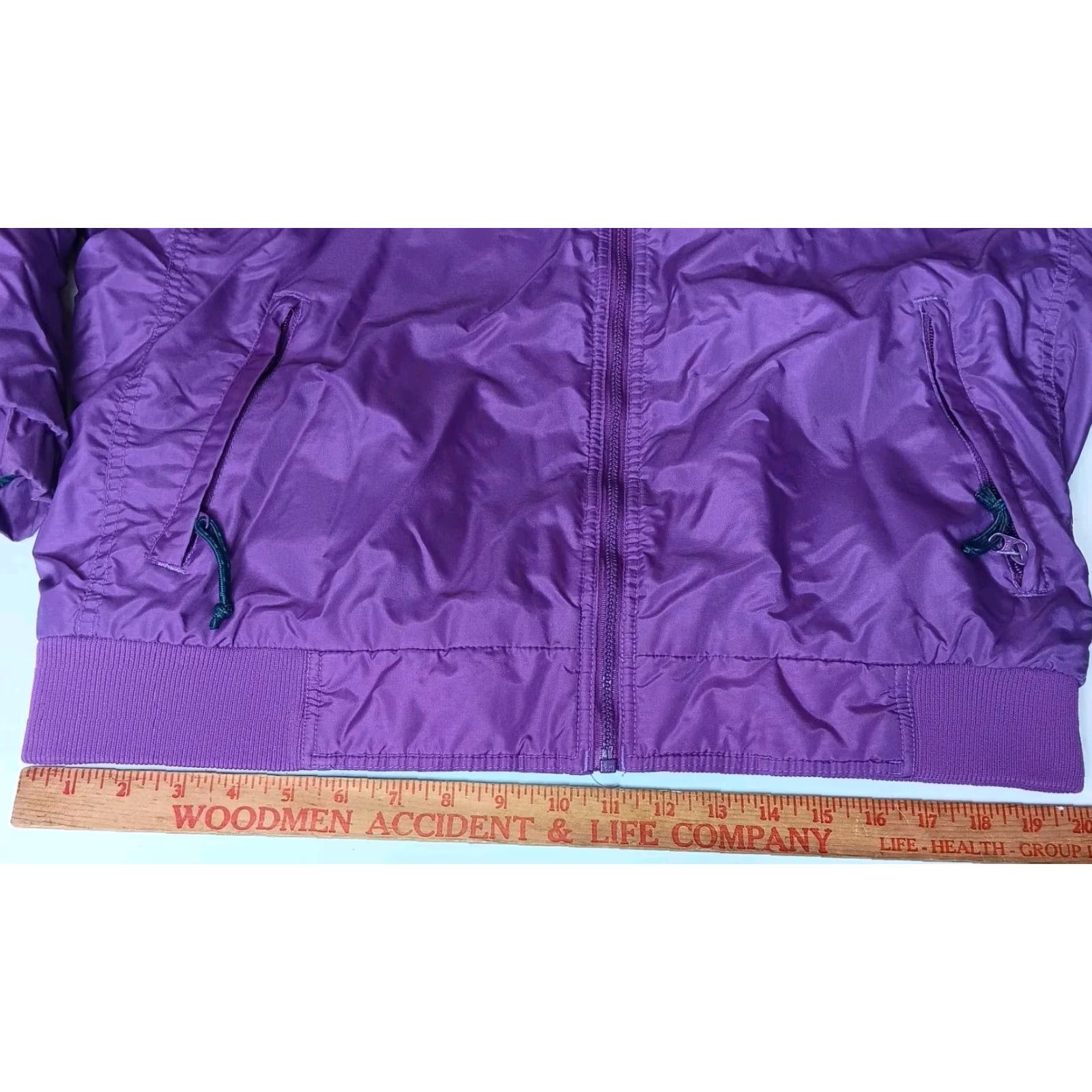 Altea VINTAGE Columbia Jacket Women L Bomber Purple Teal Fleece Lined Japan Size L / US 10 / IT 46 - 6 Thumbnail