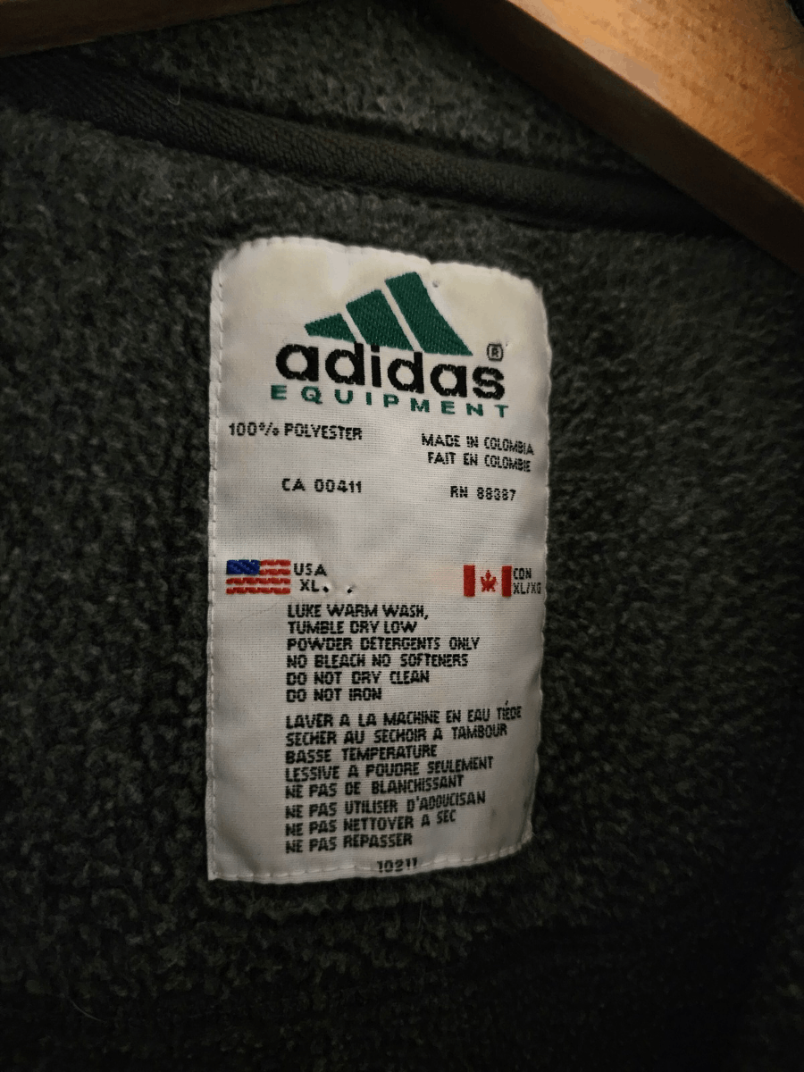 Adidas 90s Adidas EQT Fleece Polartec Quarter Zip Pullover Sweater Size US XL / EU 56 / 4 - 10 Thumbnail