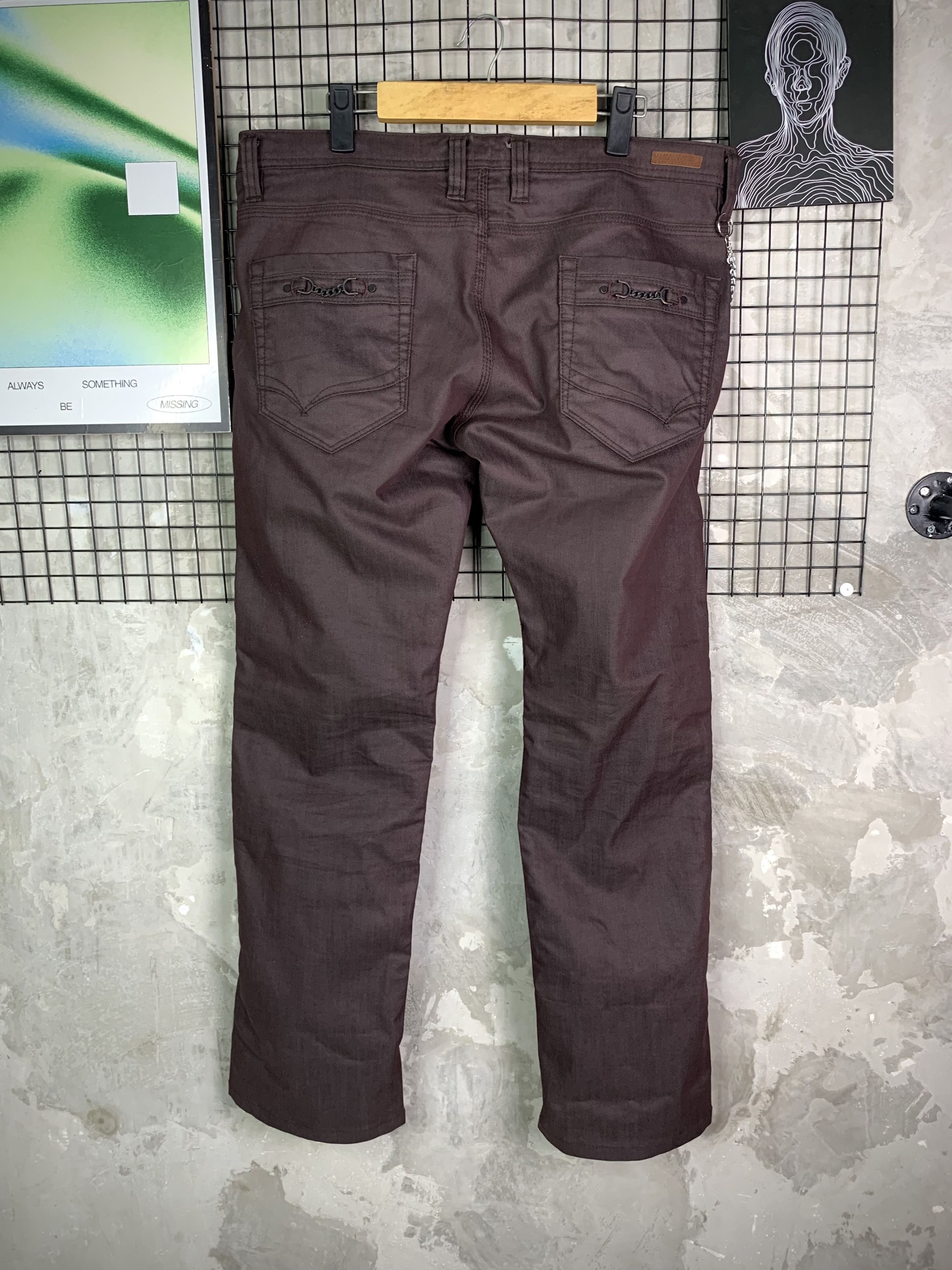 Nicole Club Nicole Club For Men Grunge Burgundy Waxed Pants Size US 36 / EU 52 - 6 Thumbnail