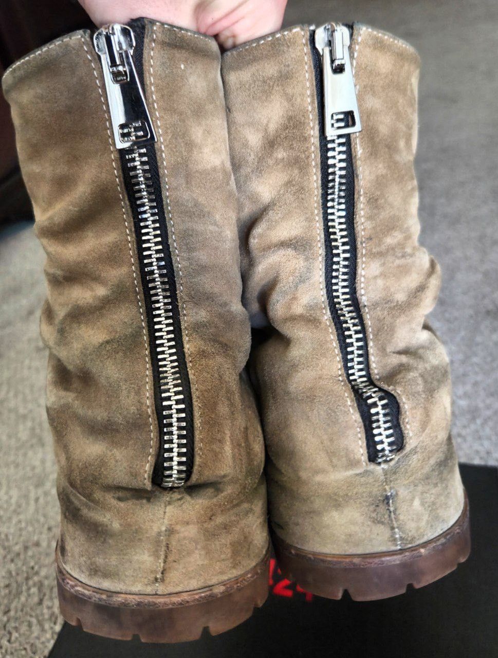 424 424 Marathon Laced Brown Suede Boots Size US 12 / EU 45 - 4 Thumbnail