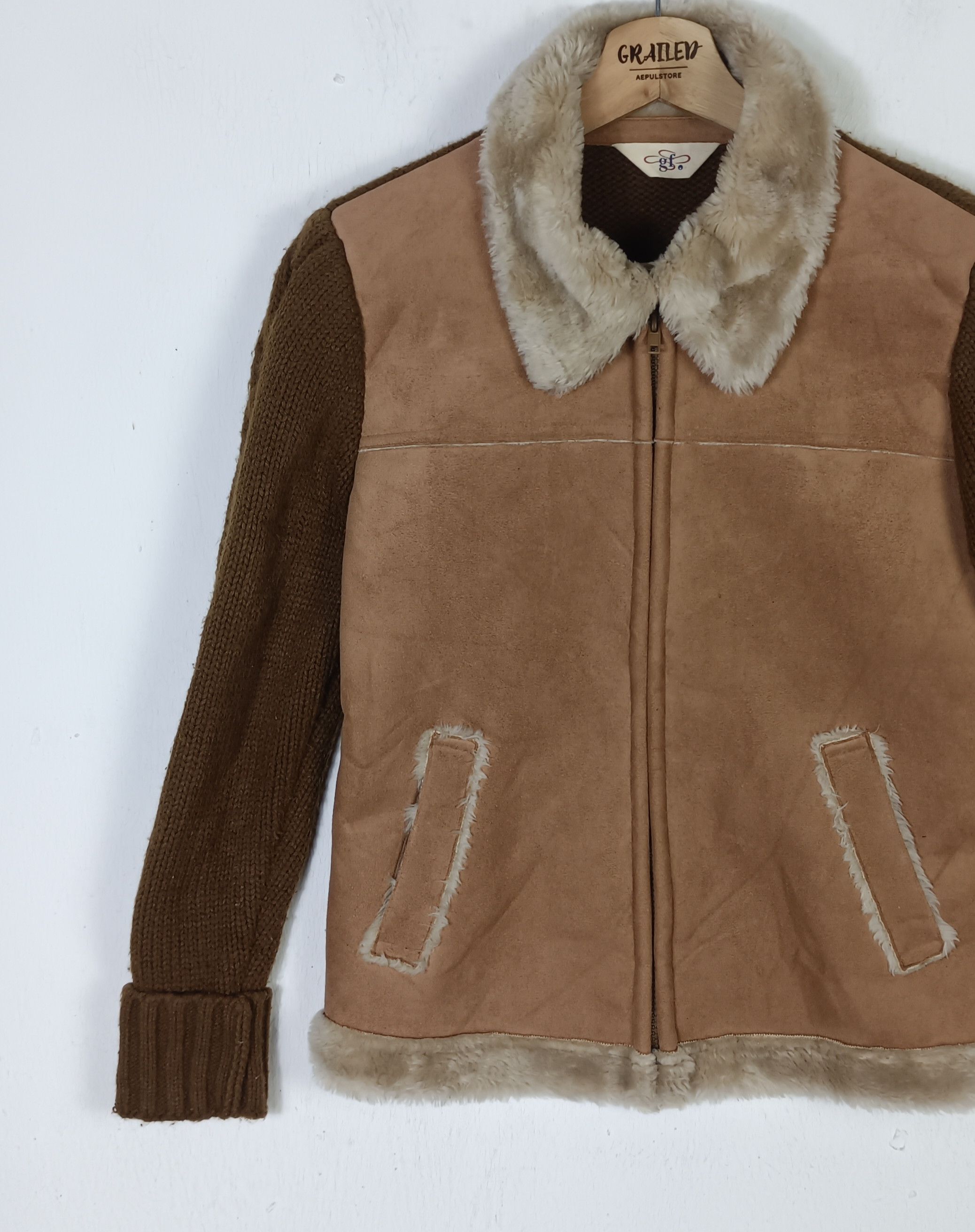 Japanese Brand Vintage GF Suede Jacket Size US S / EU 44-46 / 1 - 4 Thumbnail