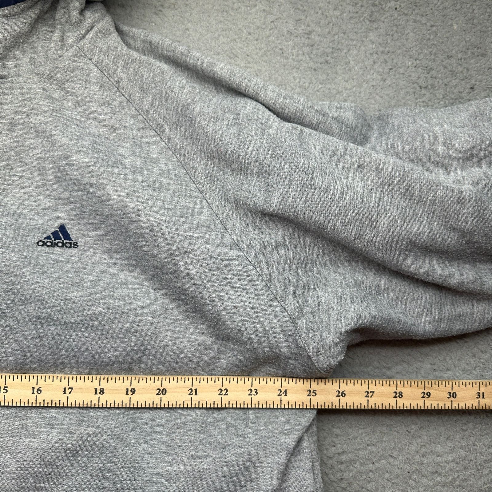 Adidas VTG 90s Adidas Reversible Nylon Jacket Hoodie Large Blue Size US L / EU 52-54 / 3 - 8 Thumbnail