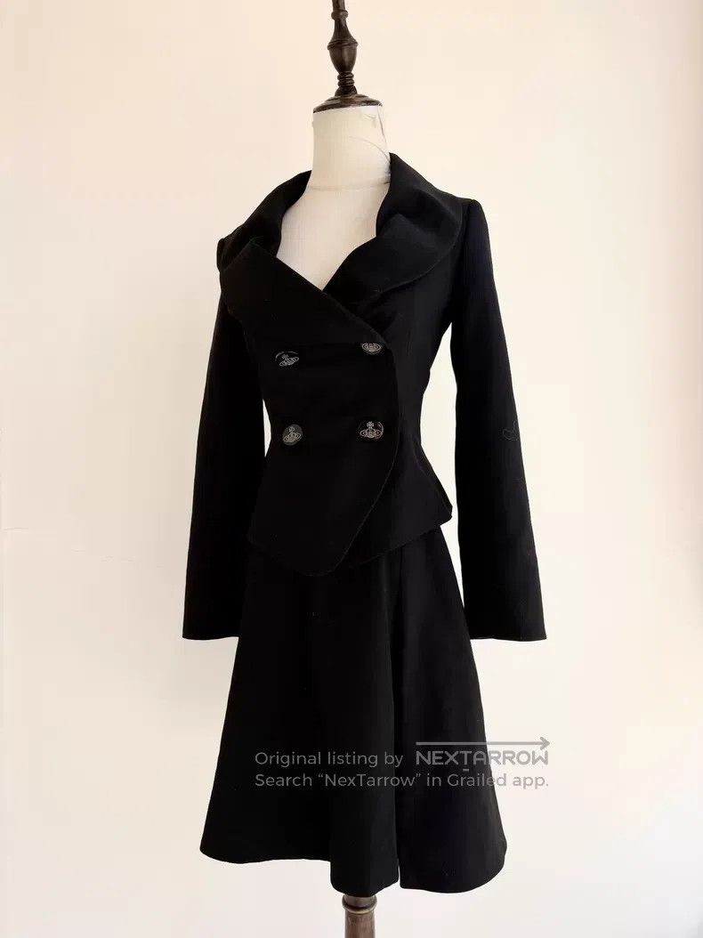 Vivienne Westwood Vivienne Westwood Black Double Breasted Petal Collar Set Size M / US 6-8 / IT 42-44 - 5 Thumbnail