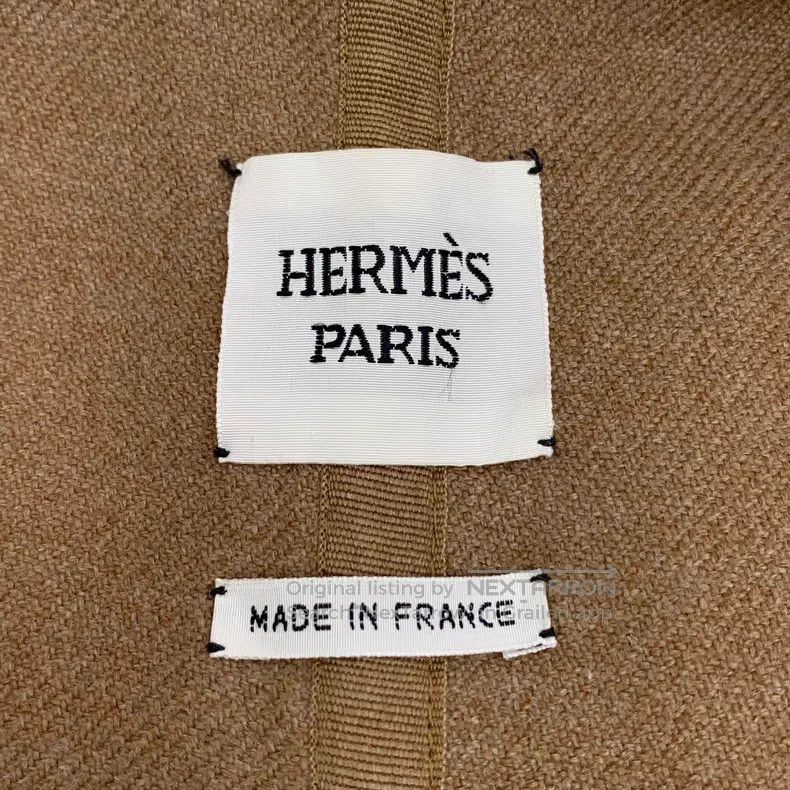 Hermes Hermes Orange cashmere hooded belt long-sleeve coat Size XXS / US 00 / IT 34 - 6 Thumbnail