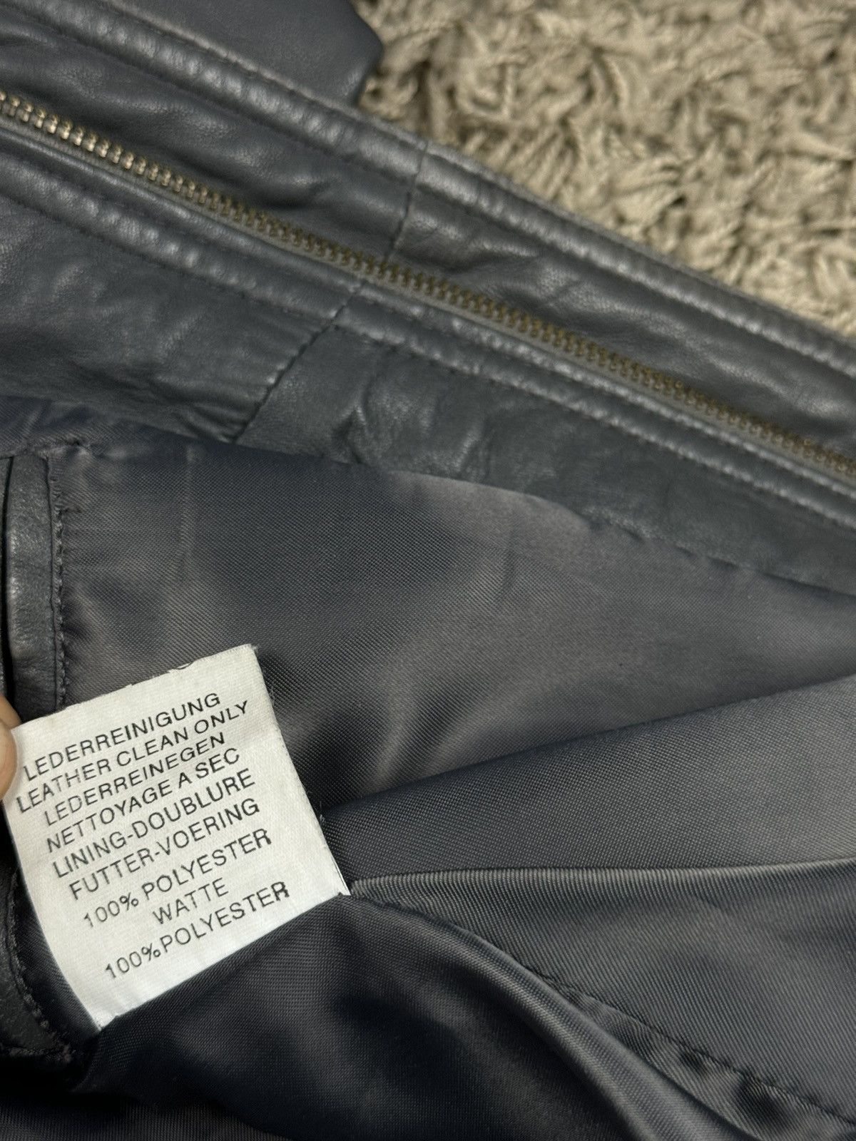 Vintage Vintage leather bomber jacket 90s original retro casual item Size US L / EU 52-54 / 3 - 4 Thumbnail