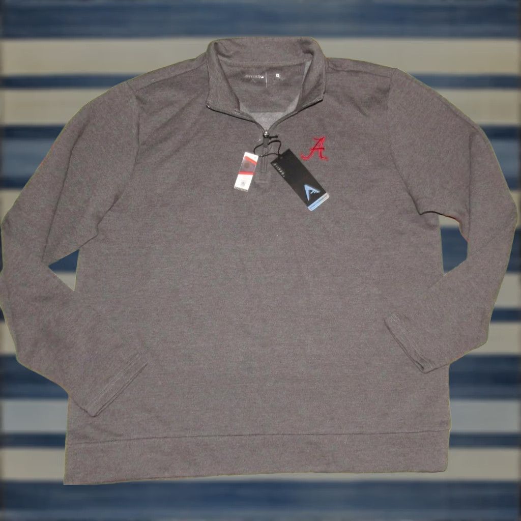 Vintage ANTIGUA Grey Alabama Crimson Tide Collegiate Sweater XL NWT Size US XL / EU 56 / 4 - 1 Thumbnail