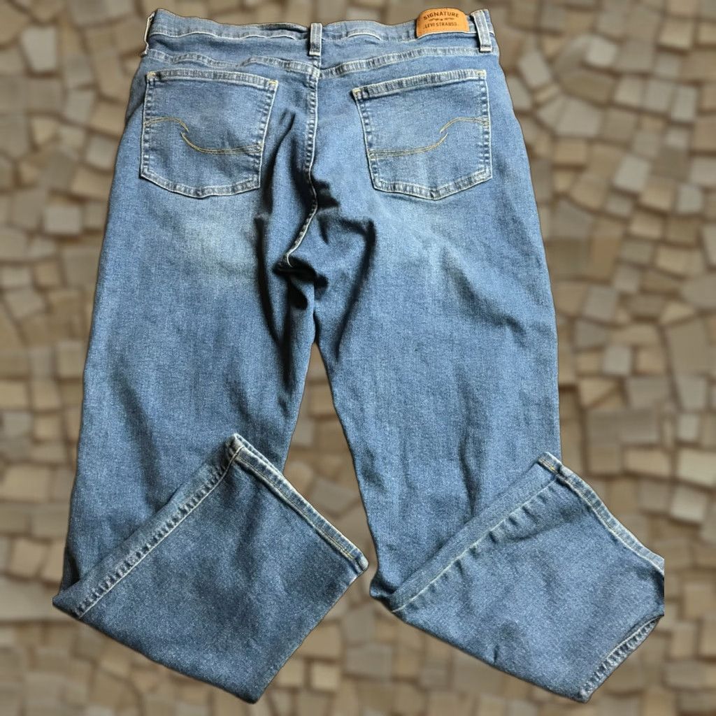 Levi's Levi's Jeans Women 16 High Rise Straight Heritage Distressed Blue Denim Womens Size 38" / US 16 / IT 52 - 1 Thumbnail
