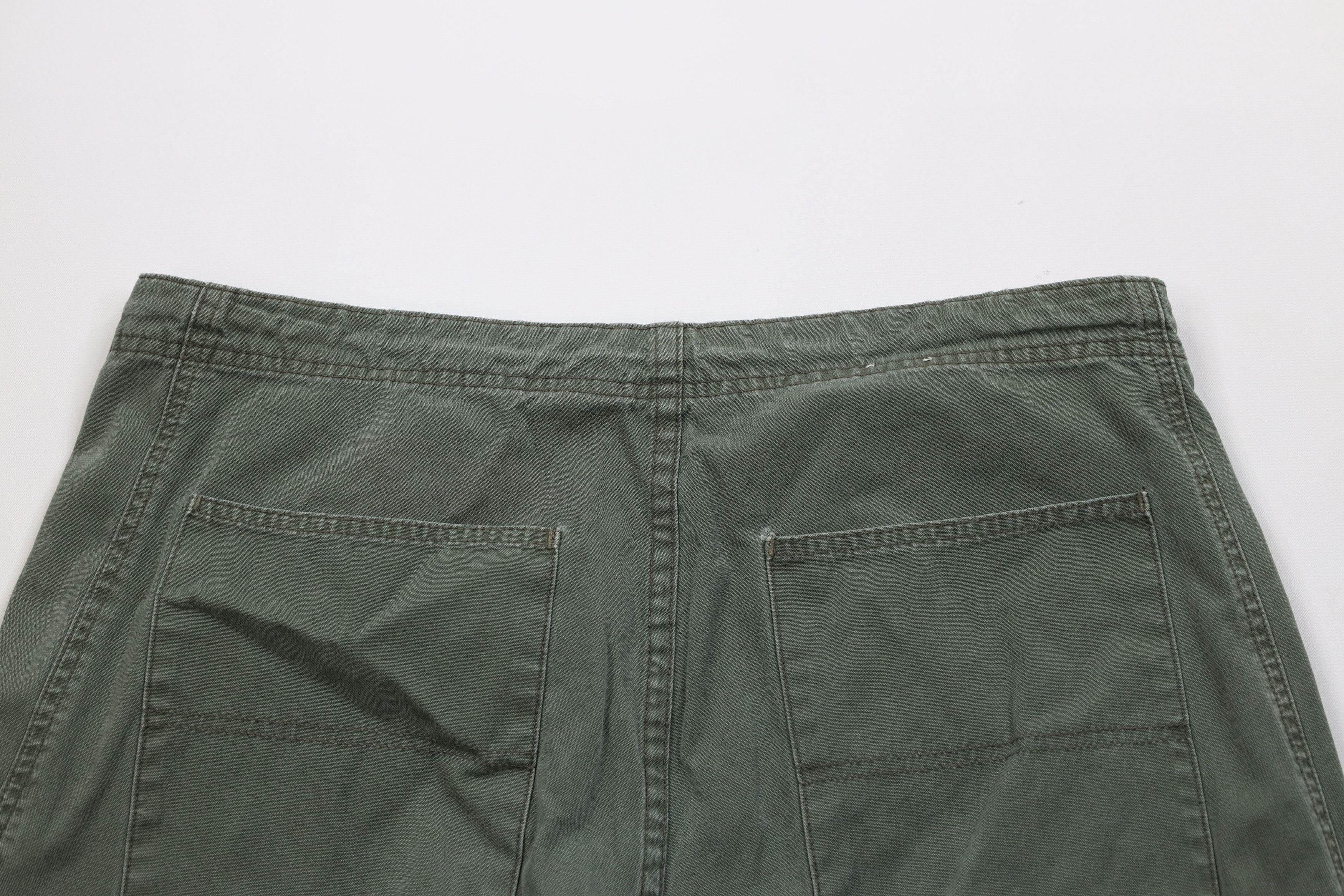 Vintage Vintage 90s Y2K Streetwear Fit Cargo Shorts Green Cotton Size US 36 / EU 52 - 9 Thumbnail