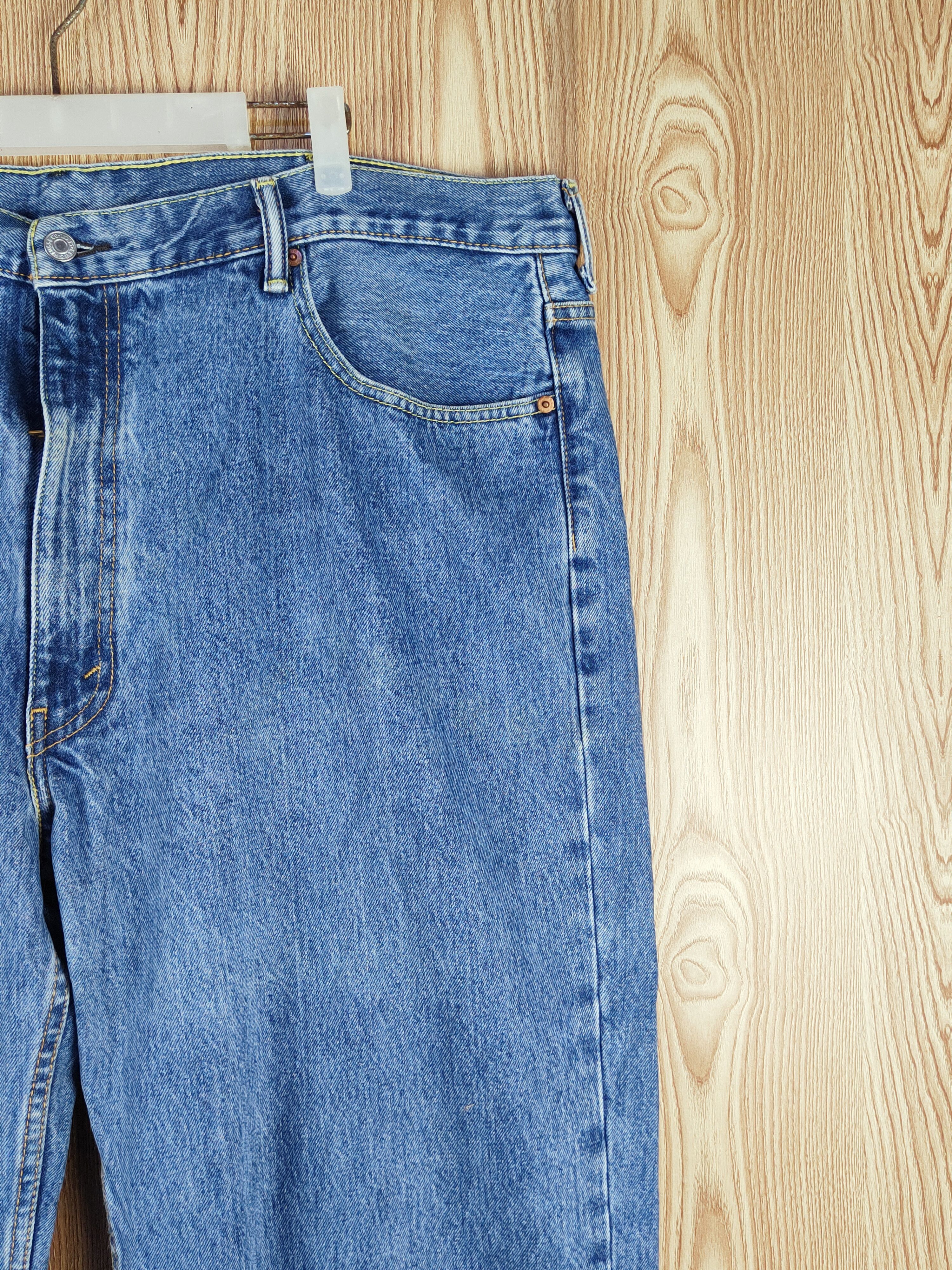 Levi's *waist 46inc* Levi's Blue Distressed Ripped Jeans #S2715 Size US 44 / EU 60 - 5 Thumbnail