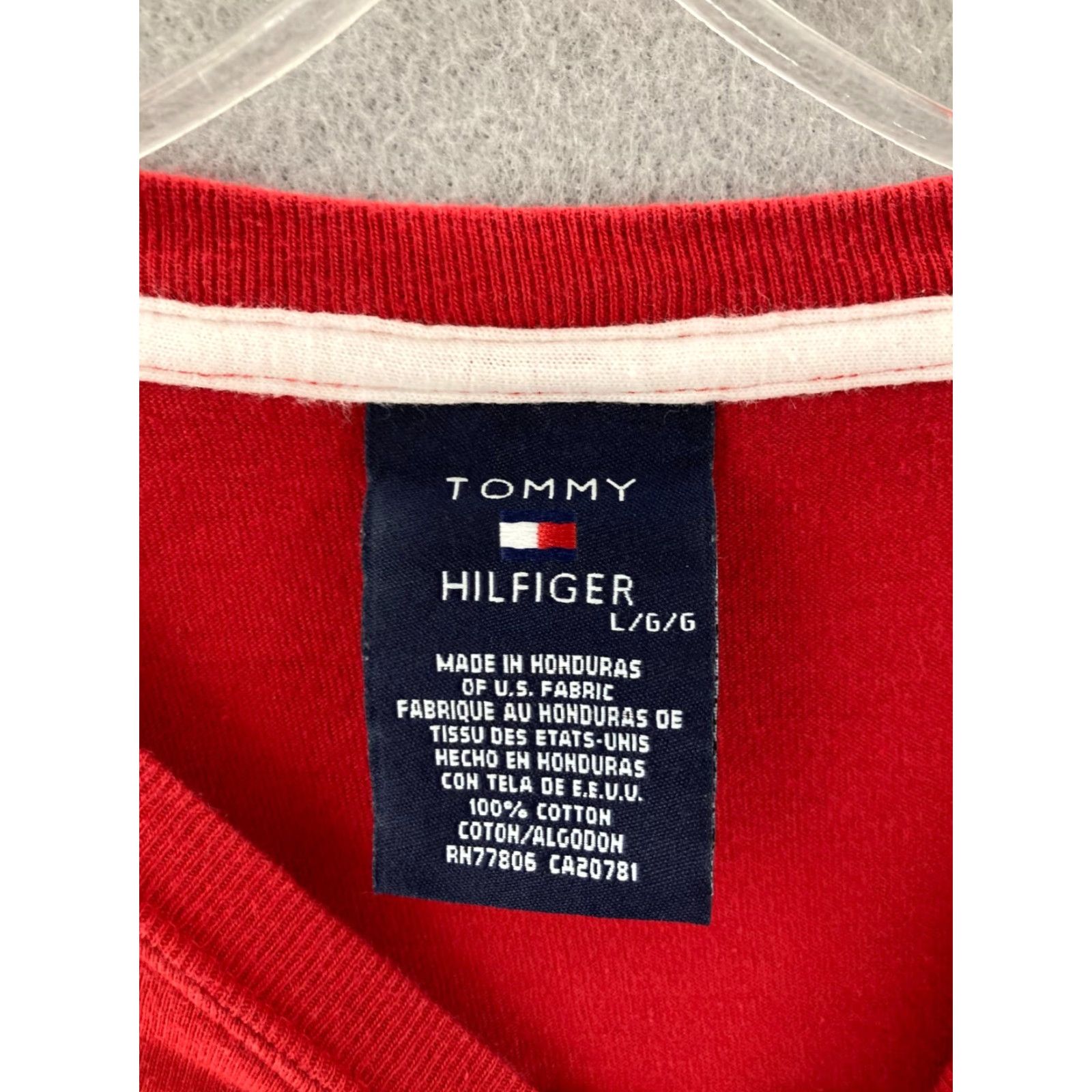 Tommy Hilfiger VINTAGE Tommy Hilfiger Shirt Mens Large Long Sleeve Polo Red 100% Cotton Logo Knit Polo Shirt Tommy Hilfiger Tommy Jeans Rugby Mens L Size US L / EU 52-54 / 3 - 6 Thumbnail