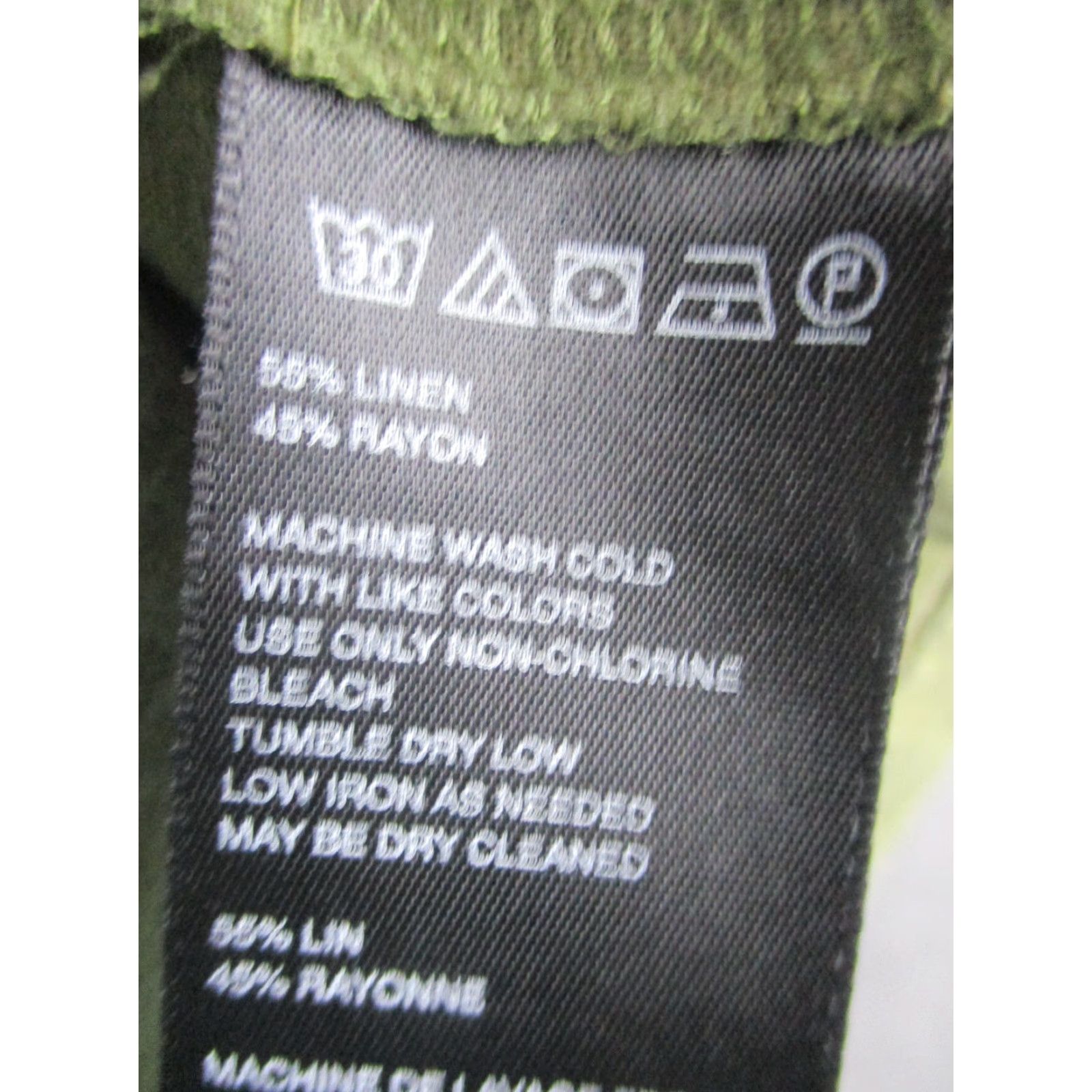 Bdg BDG Jacket Womens Large Green Linen Blend Snap Front Lightweight Anorak Coat Size L / US 10 / IT 46 - 5 Thumbnail