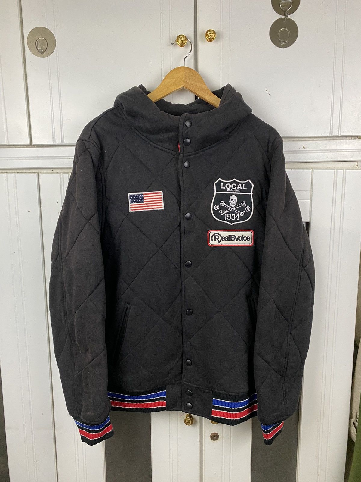 Japanese Brand × Vintage ✅️Vintage Real BVoice Varsity Jacket Black Size US XL / EU 56 / 4 - 3 Thumbnail