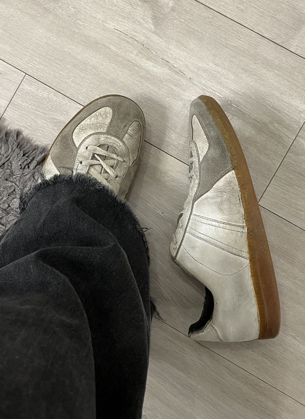 Vintage 🔥THRASHED BW SPORT GAT ARMY SNEAKERS MARGIELA REPLICA VIBE Size US 9.5 / EU 42-43 - 1 Thumbnail