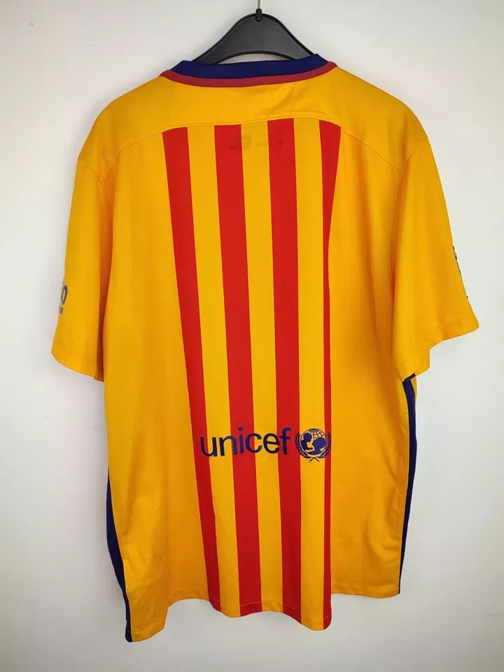 Nike FC Barcelona Away 2015 - 2016 FOOTBALL Kit SHIRT SOCCER Size US XL / EU 56 / 4 - 13 Thumbnail