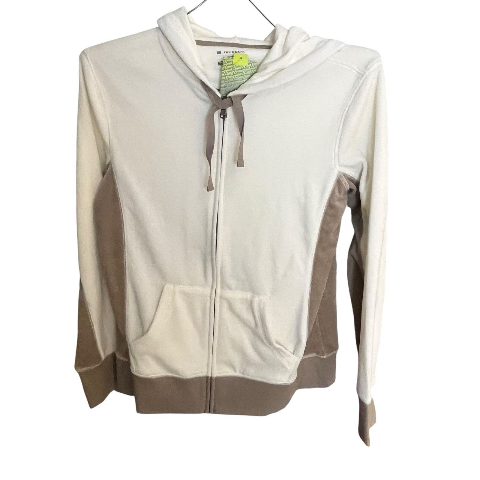 Tek Gear Tek Gear women's M full zip ivory fleece hoodie NWT Size M / US 6-8 / IT 42-44 - 1 Thumbnail