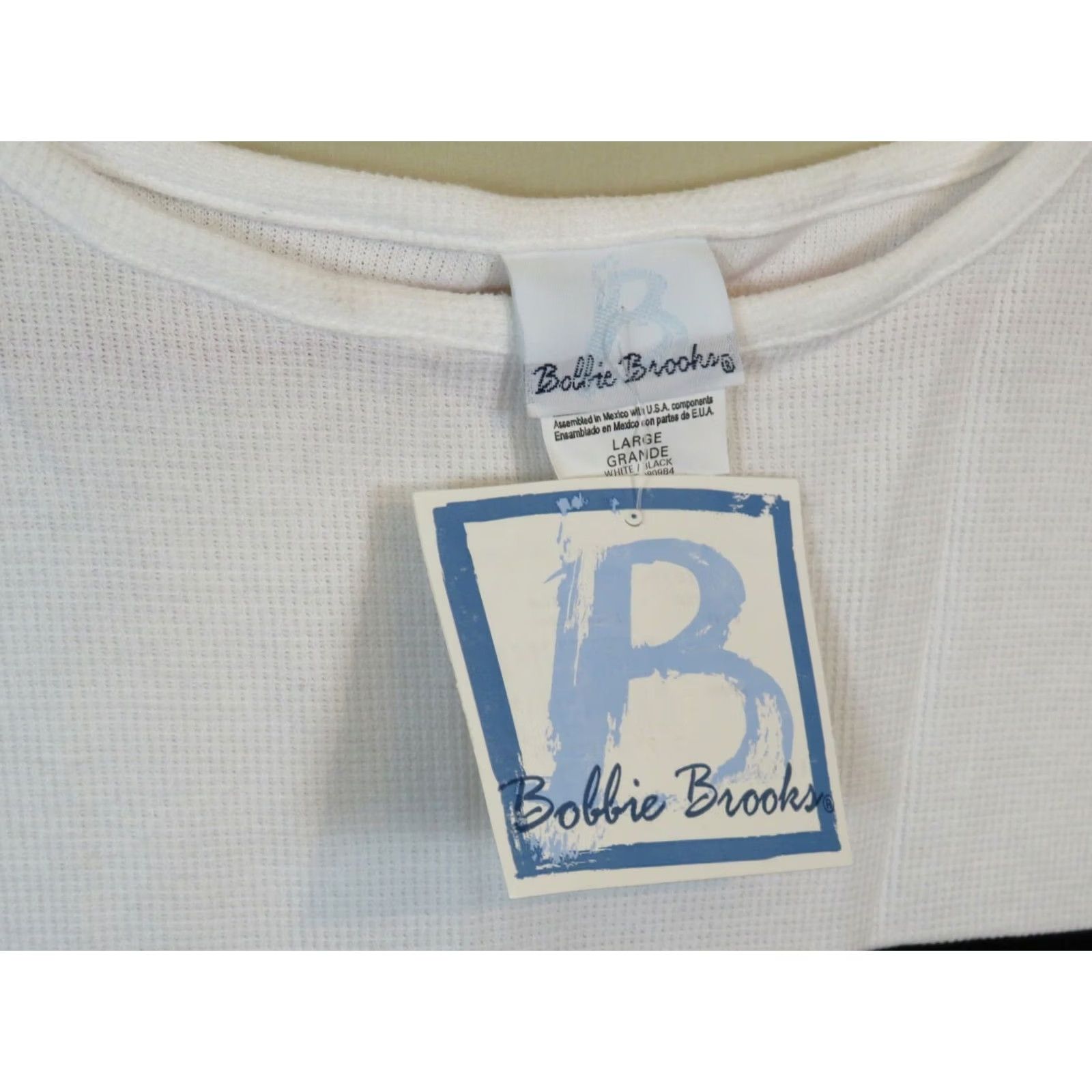Vintage VINTAGE Bobbie Brooks Shirt L Adult Black Red White Stripe with Tags Men’s/Womens? Size L / US 10 / IT 46 - 3 Thumbnail