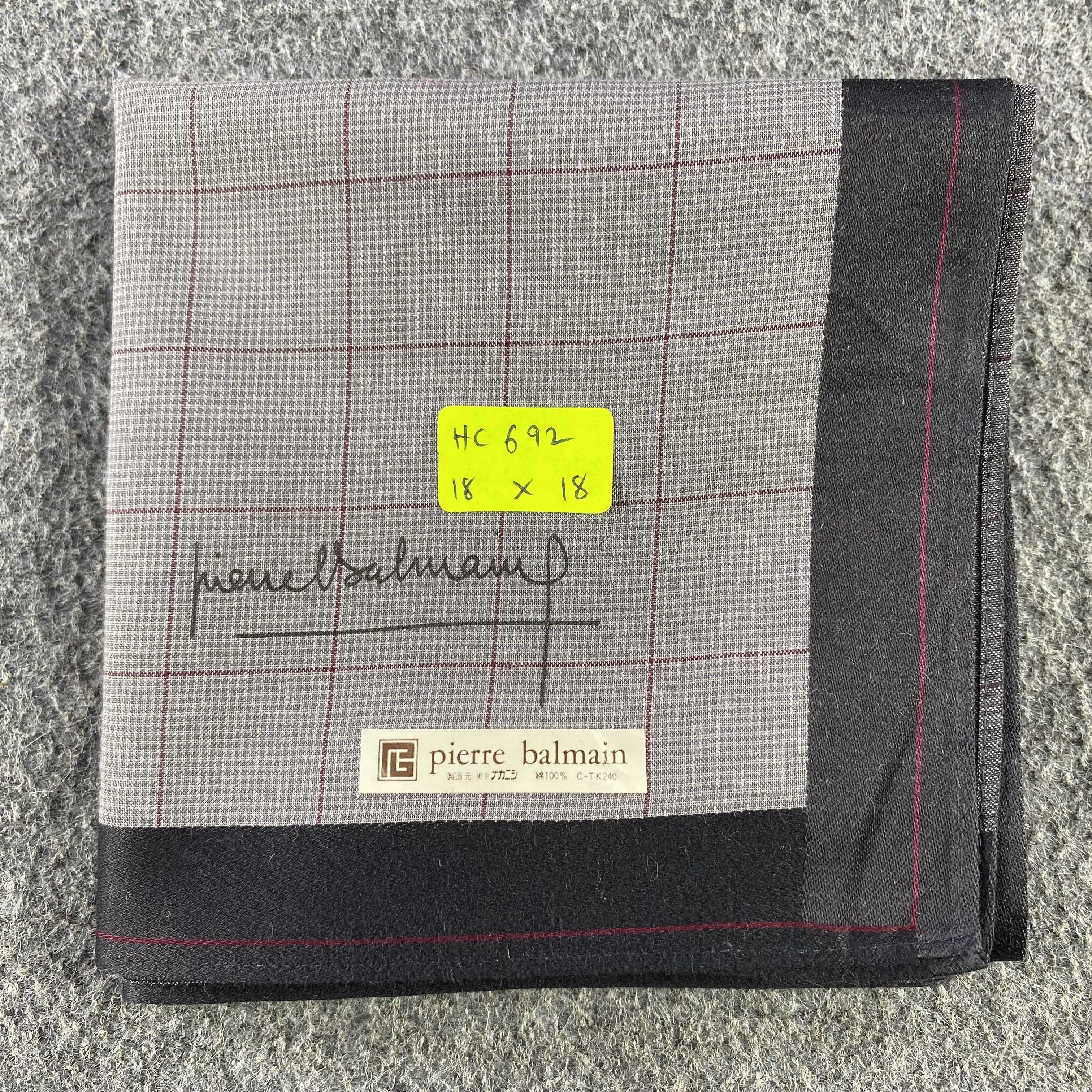 Pierre Balmain × Vintage Pierre Balmain Handkerchief/Neckerchief/Bandana HC692 Size ONE SIZE - 5 Thumbnail