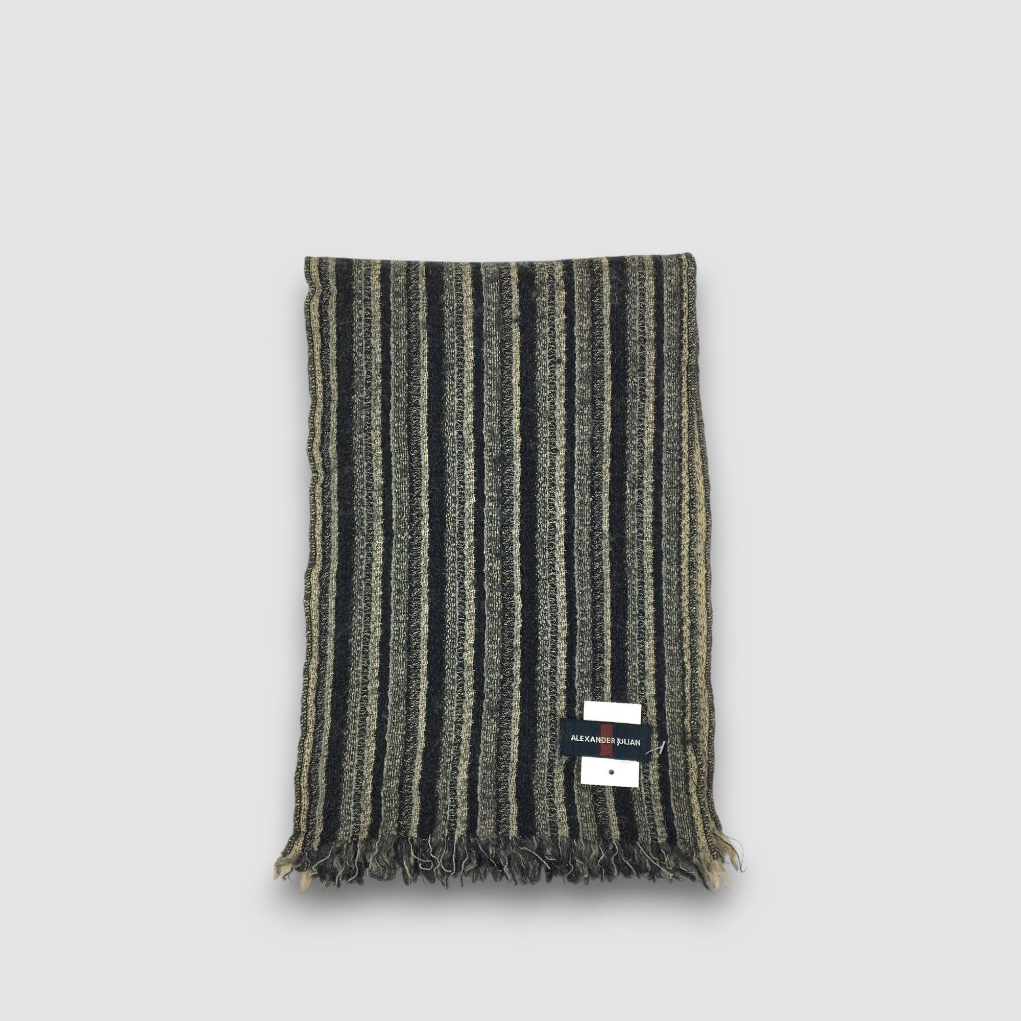 Alexander Julian Vintage Alexander Julian Scarf Muffler Wool Cashmere Scarves Size ONE SIZE - 2 Thumbnail