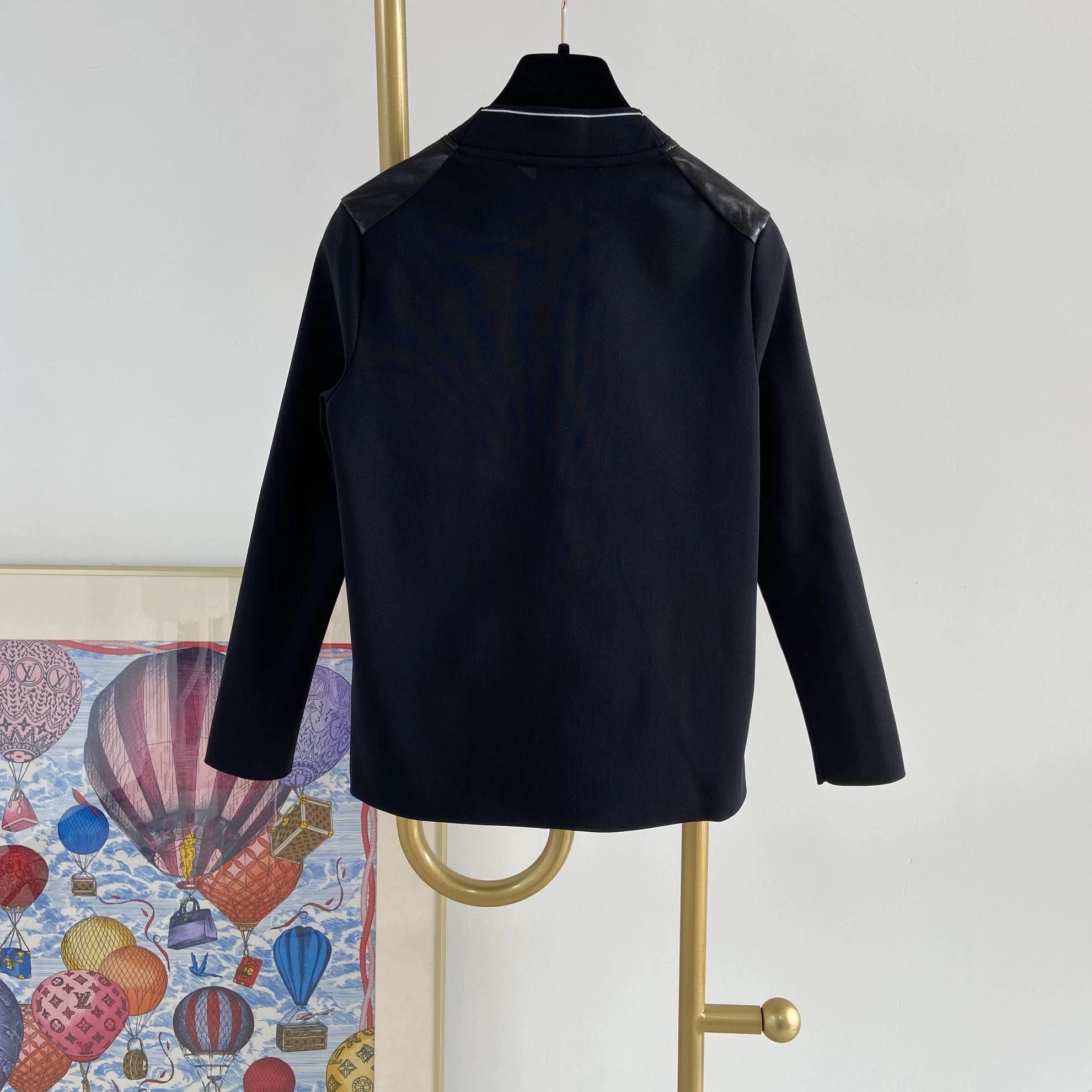 Prada Prada Leather Panel Crewneck Top Women's 36 Size XS / US 0-2 / IT 36-38 - 2 Thumbnail