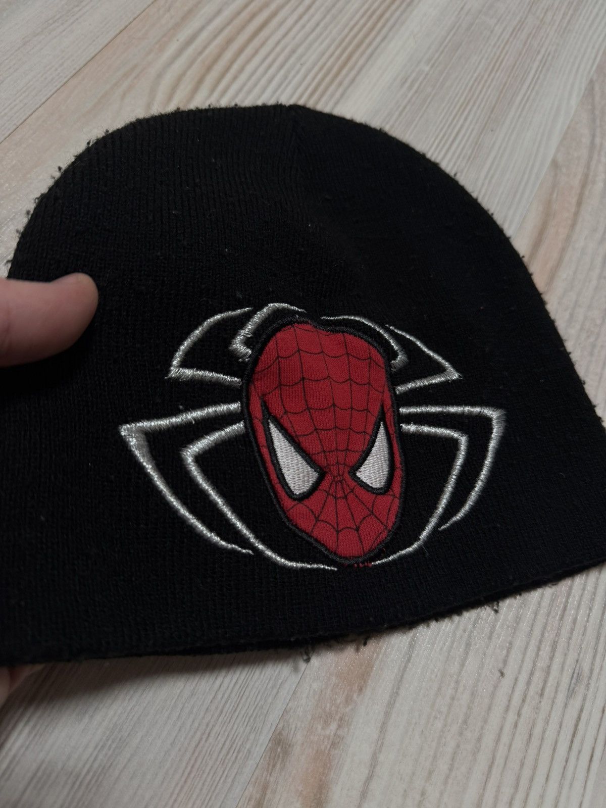 Spyder × Vintage Spider Man rare black hat Size ONE SIZE - 3 Thumbnail