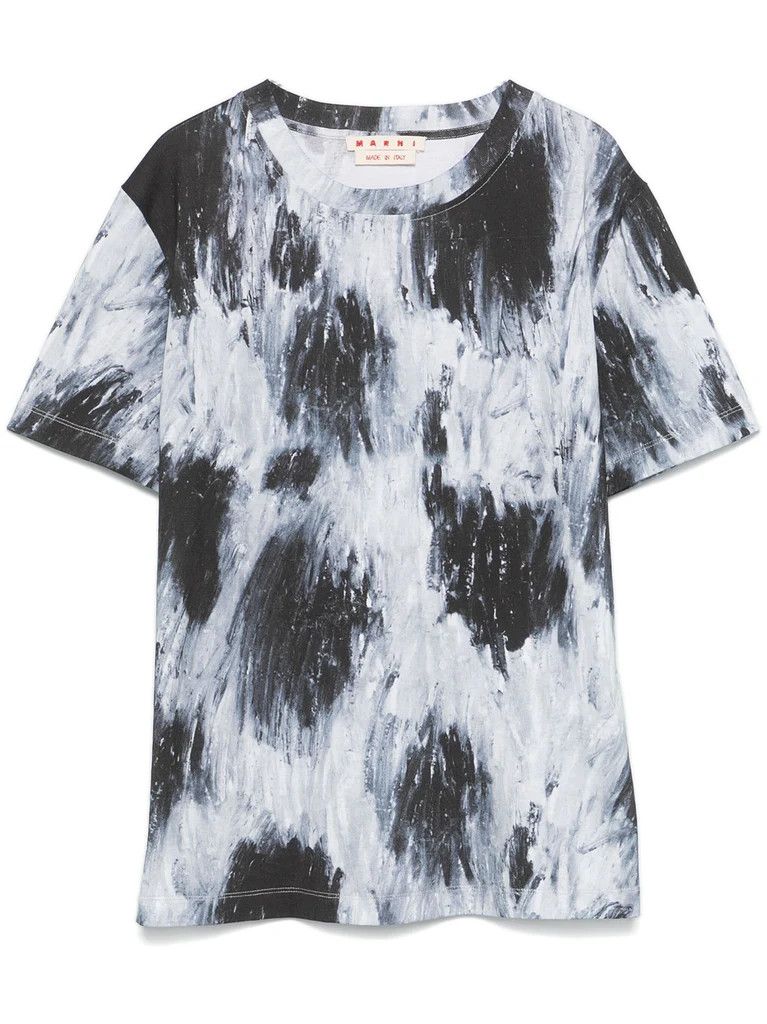 Marni o1f1d3z1125 Graphic-Print T-Shirt in Multicolor Size M / US 6-8 / IT 42-44 - 1 Thumbnail