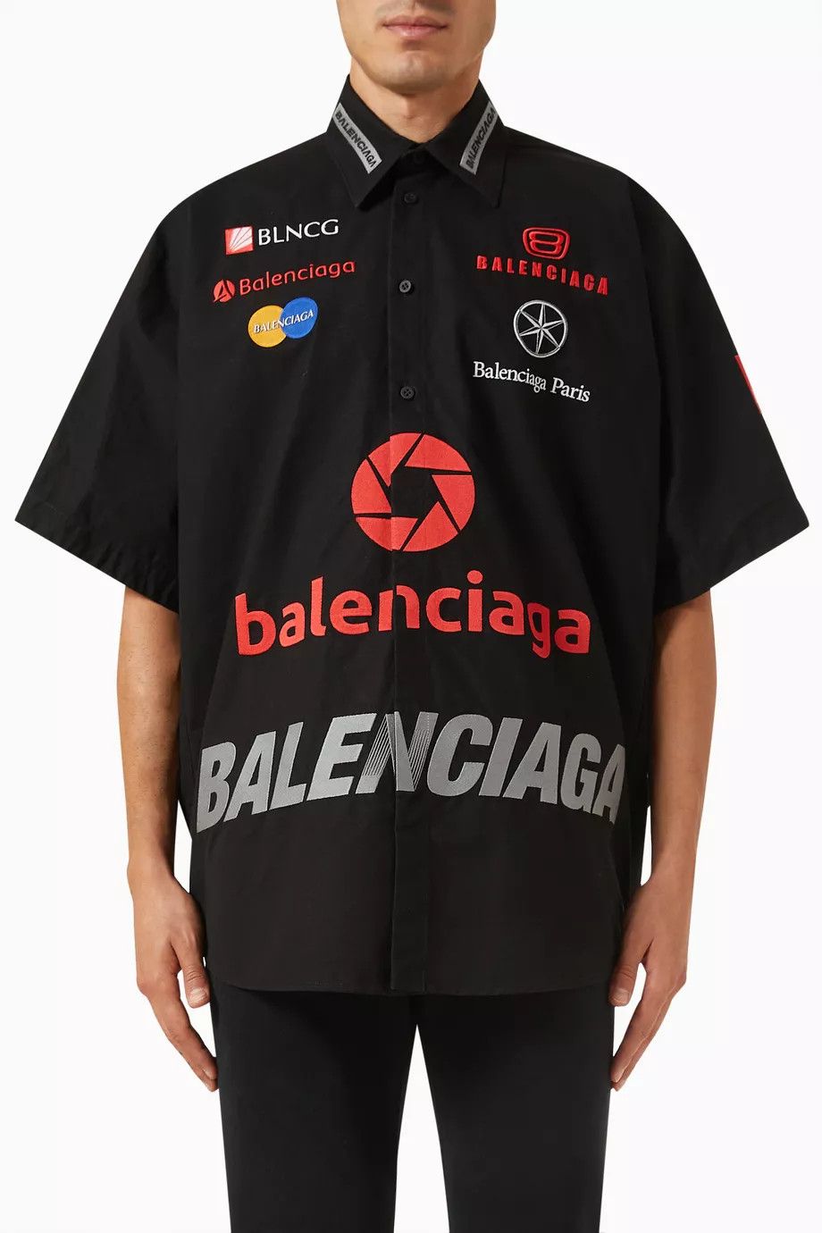 Balenciaga o1bcso1str0125 Top League Engineered Short Sleeve Shirt Size US S / EU 44-46 / 1 - 1 Thumbnail