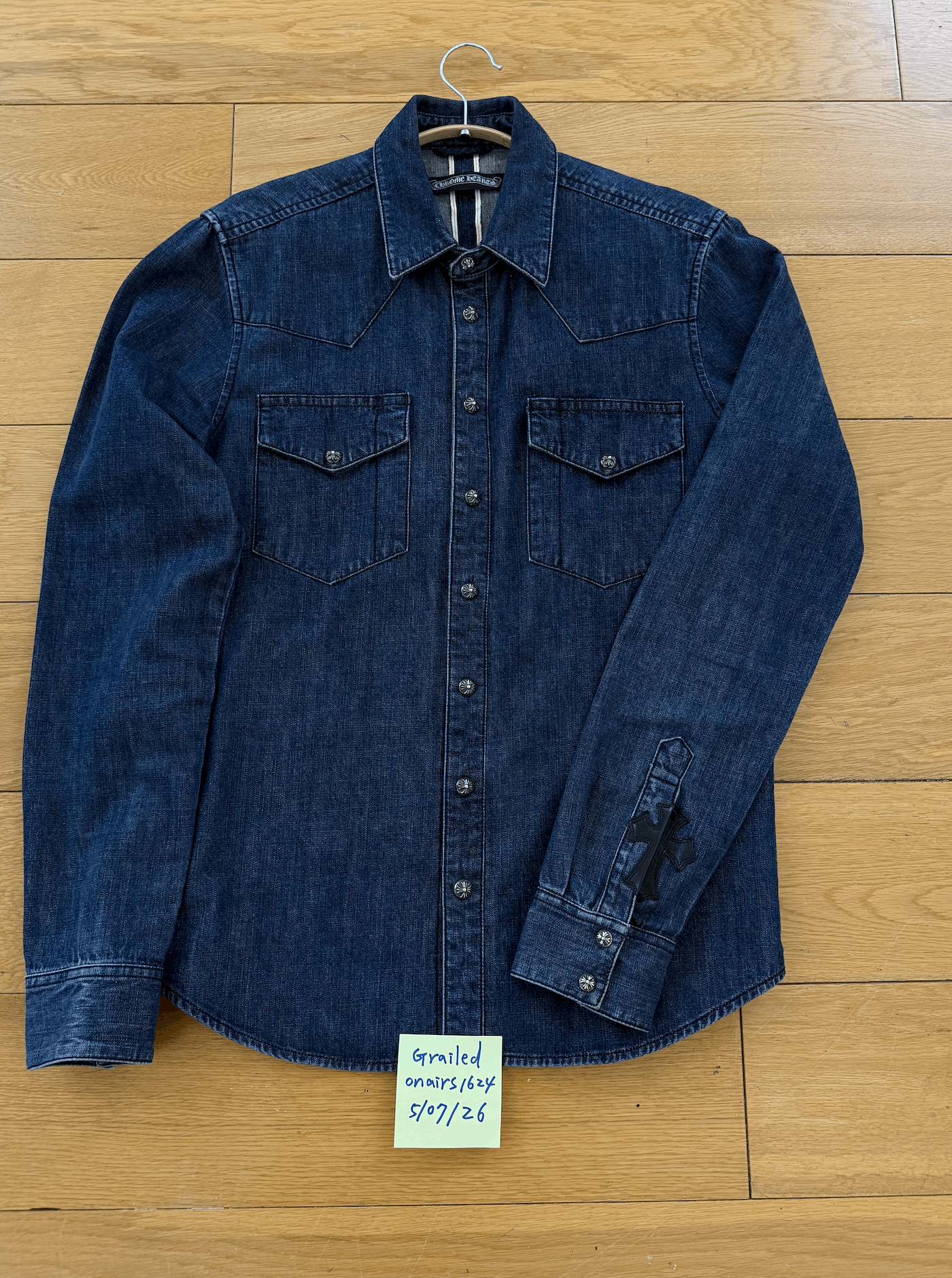 Chrome Hearts Chrome Hearts Cross Patch Western Denim Shirt Size US M / EU 48-50 / 2 - 3 Thumbnail