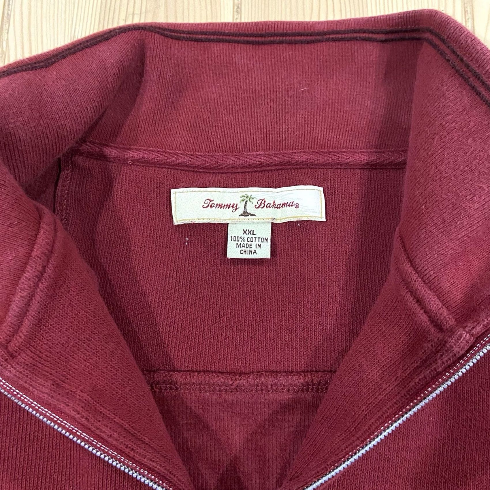 Tommy Bahama Tommy Bahama Sweater Mens 2XL Quarter Zip Reversible Red Size US XXL / EU 58 / 5 - 3 Thumbnail