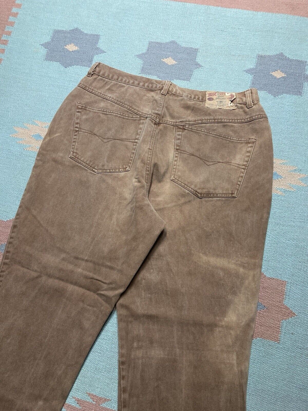 JNCO × Vintage y2k baggy jeans wide leg skater brown tan faded soft 34x29 Size US 34 / EU 50 - 3 Thumbnail