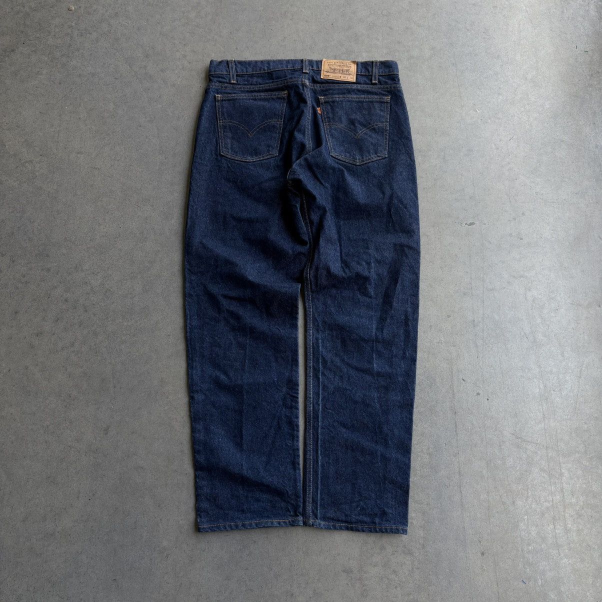 Levi's × Vintage Vintage Levi's Orange Tabs 505 Blue Indigo Denim Dark 36x30 Size US 35 - 1 Thumbnail
