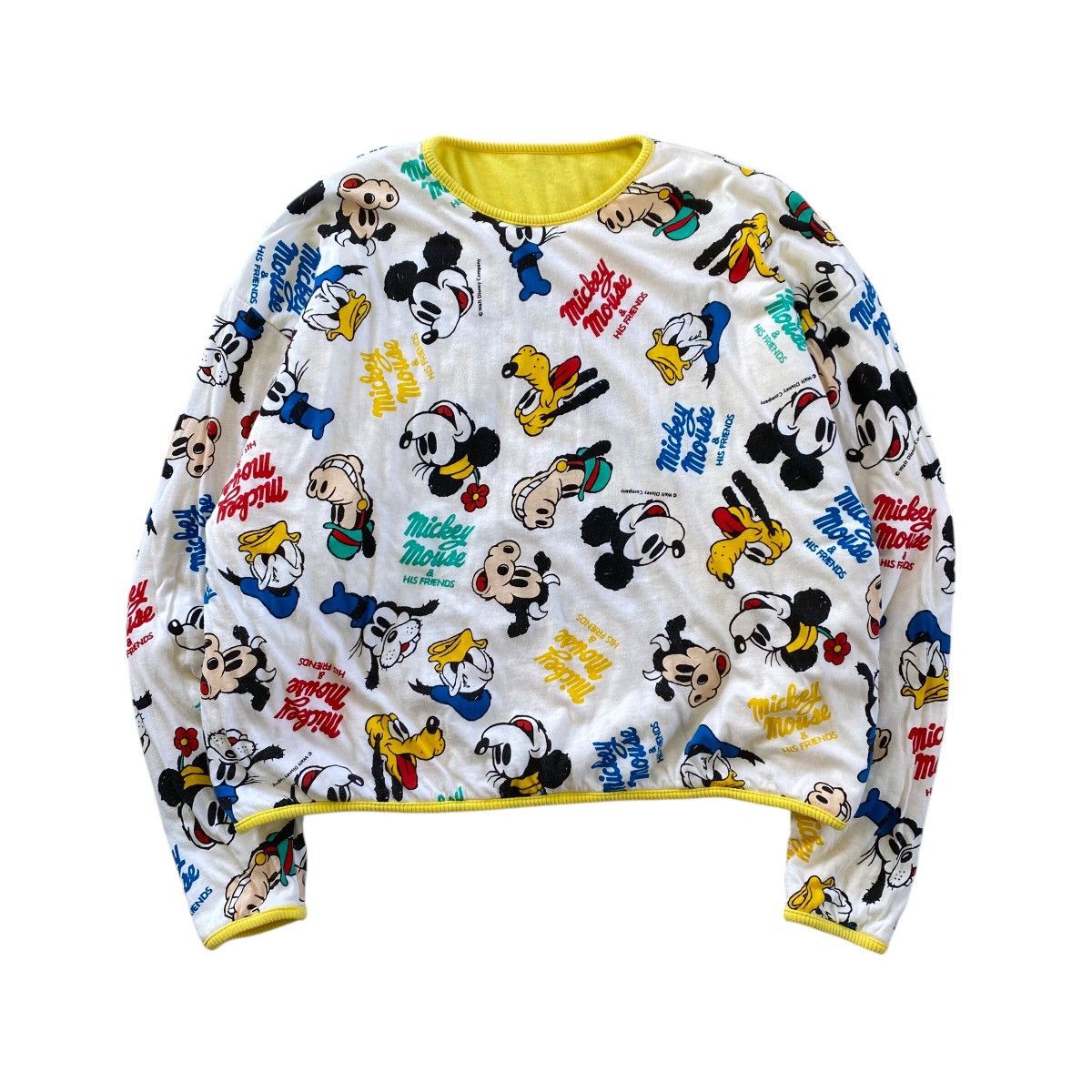 Disney × Mickey Mouse × Vintage MICKEY MOUSE and His Friend Nice Design Reversible Size US L / EU 52-54 / 3 - 1 Thumbnail