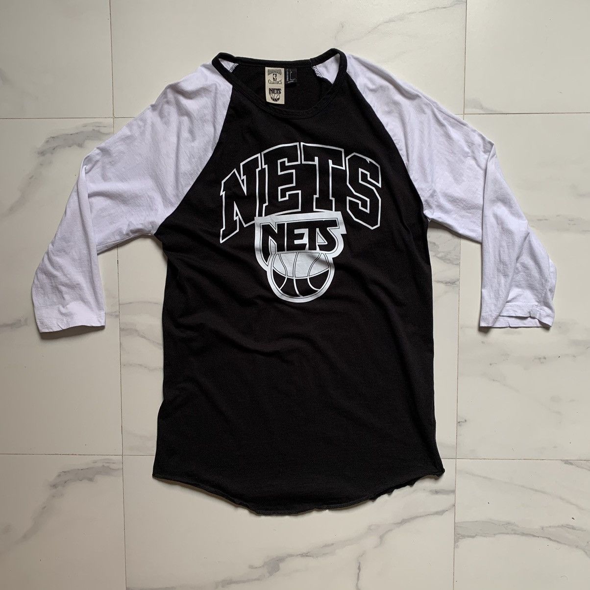 NBA Hardwood Classics NBA Brooklyn Nets 3/4 Sleeve Tee Size US L / EU 52-54 / 3 - 2 Thumbnail