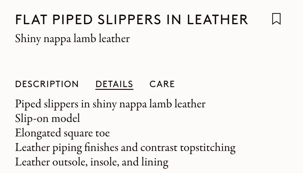 Lemaire Lemaire Flat Piped Slippers in Leather Size EU40 Size US 7 / EU 40 - 5 Thumbnail