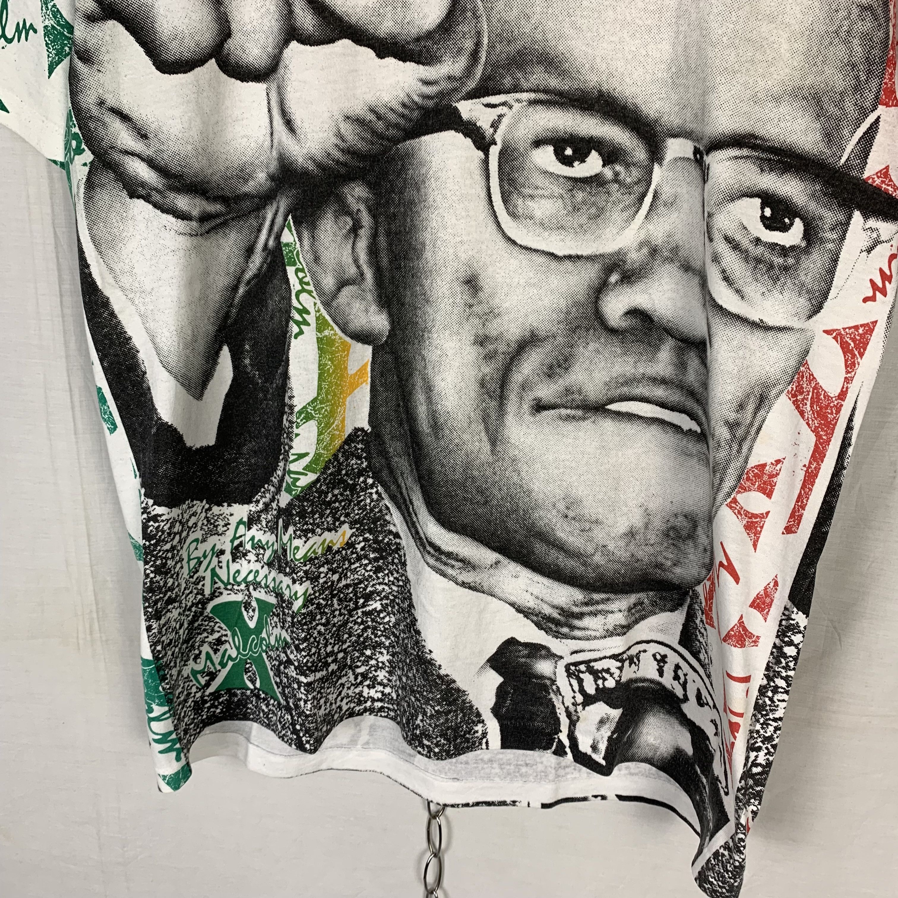 Rap Tees Vintage Malcolm X All Over Print Tee Size US L / EU 52-54 / 3 - 3 Thumbnail