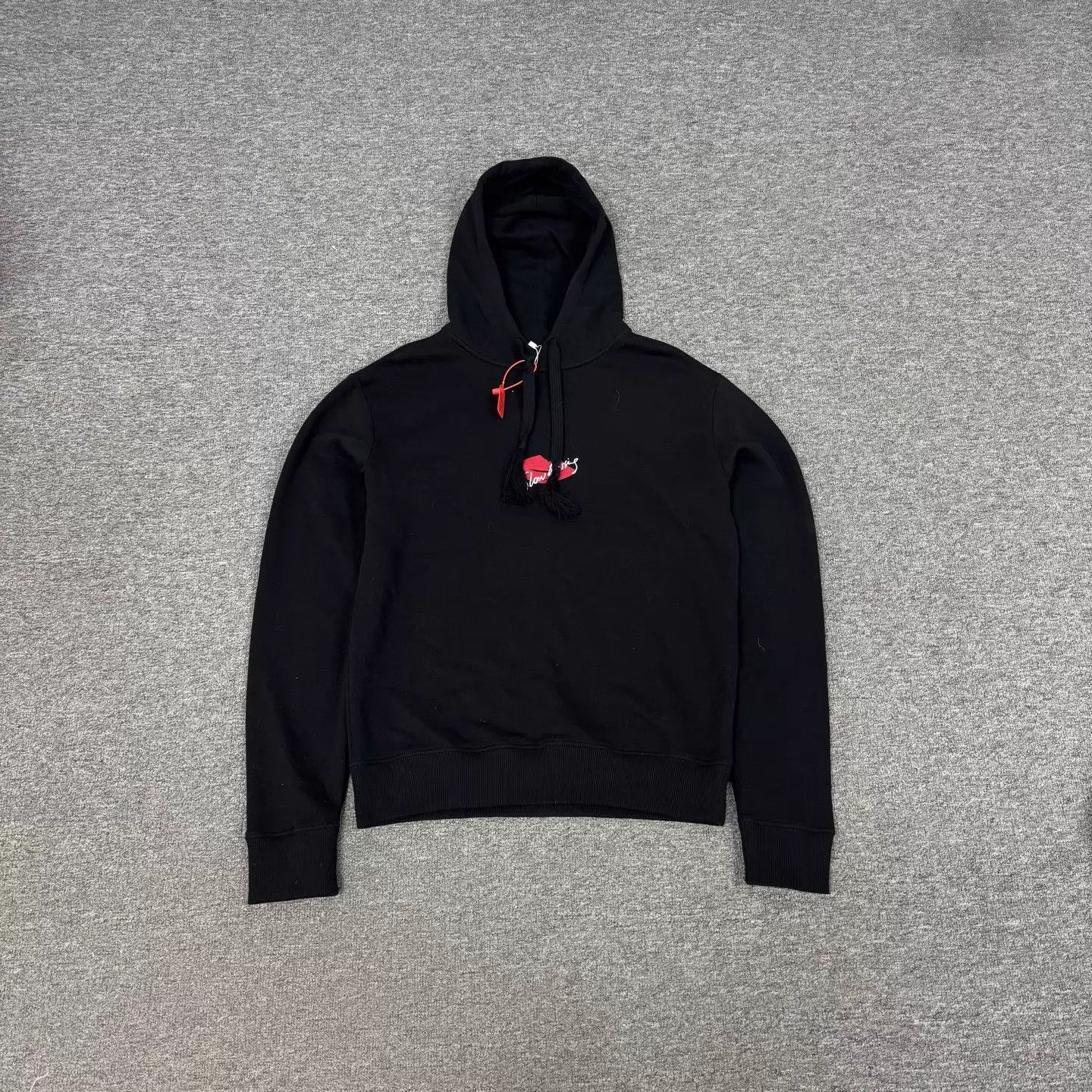 Saint Laurent Paris SLP Red Lip Logo Hoodie L 99 New Size US L / EU 52-54 / 3 - 1 Thumbnail