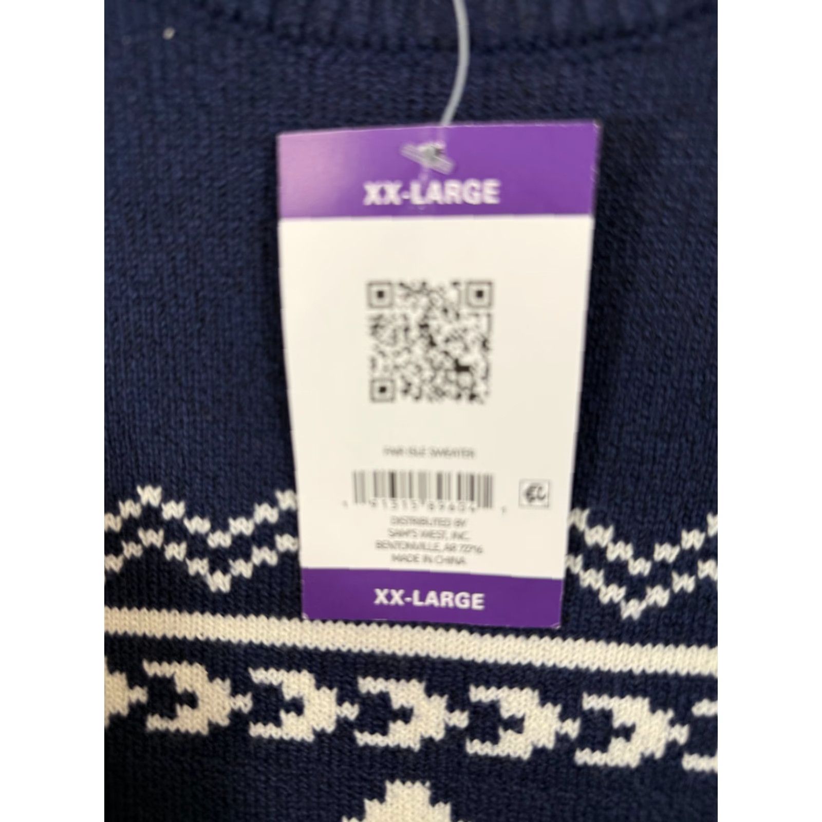 Lands' End Lands' End Sweater Mens 2XL Blue Fair Isle Stretch Polar Bear Pullover Crew Neck NWT Holiday Long Sleeve Christmas Winter Casual Mens Size US XXL / EU 58 / 5 - 6 Thumbnail
