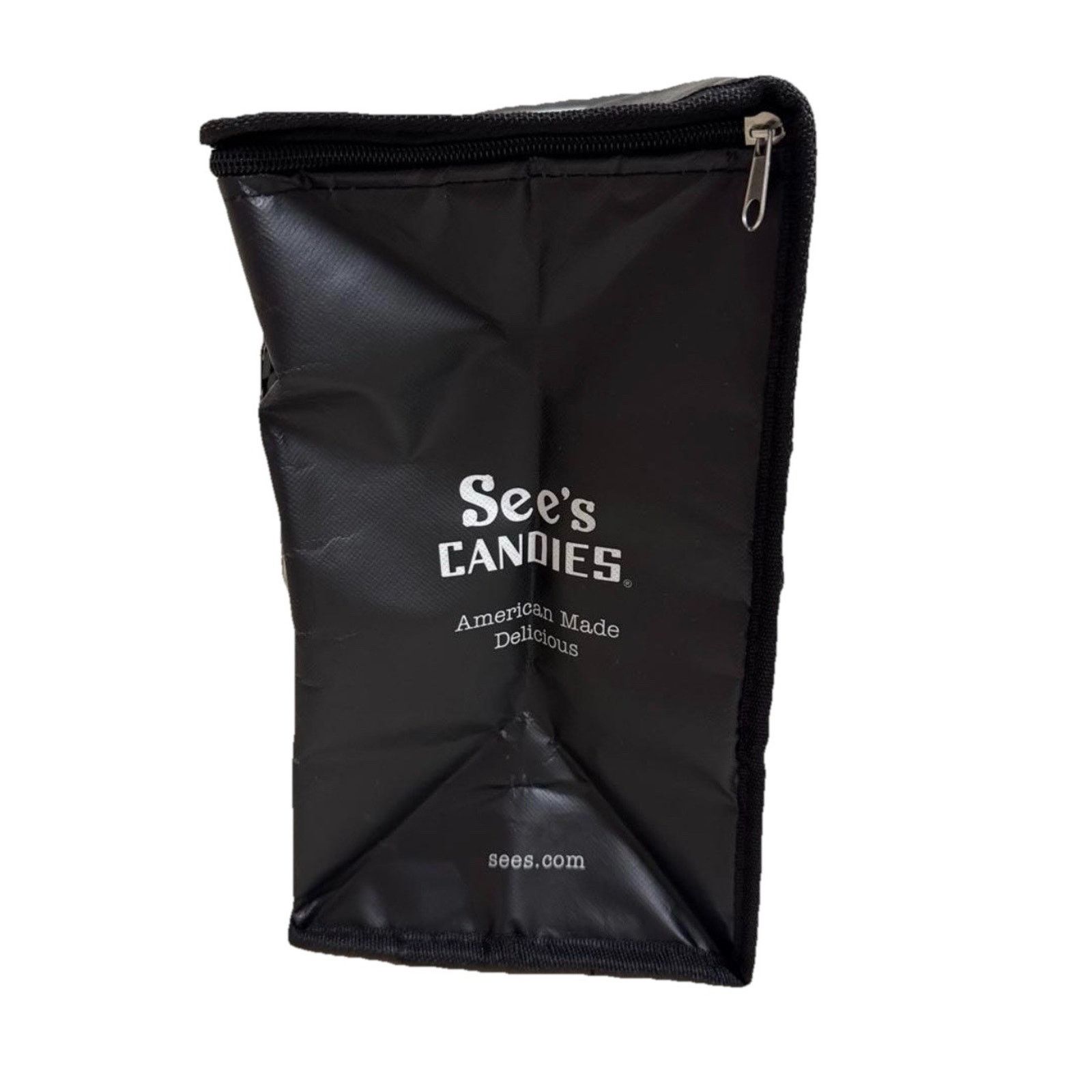 Other See’s Candy Black Soft Sided Reusable Cooler Zippered Bag Size ONE SIZE - 9 Thumbnail