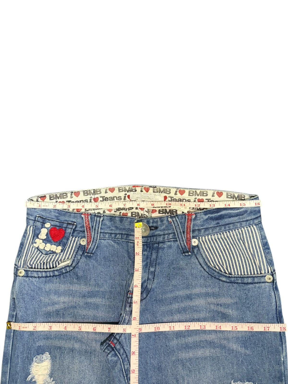 Dsquared2 Vintage Blue Moon Embellished Distressed Loose Jeans Size 32" / US 10 / IT 46 - 6 Thumbnail