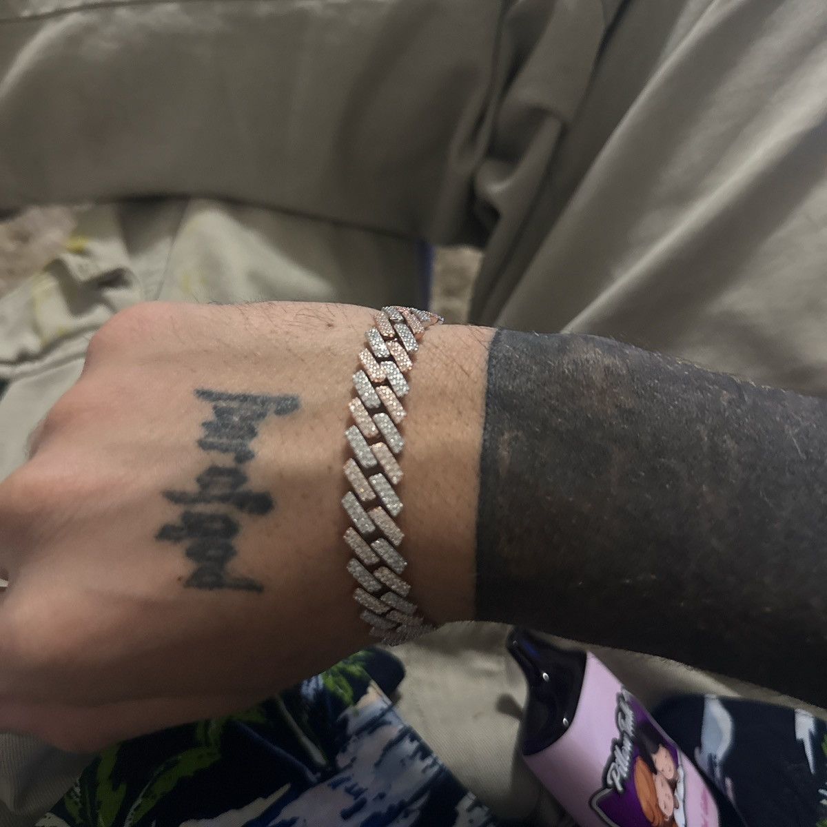 Other 925 silver and rose gold VVS moissanite bracelet Size ONE SIZE - 2 Thumbnail