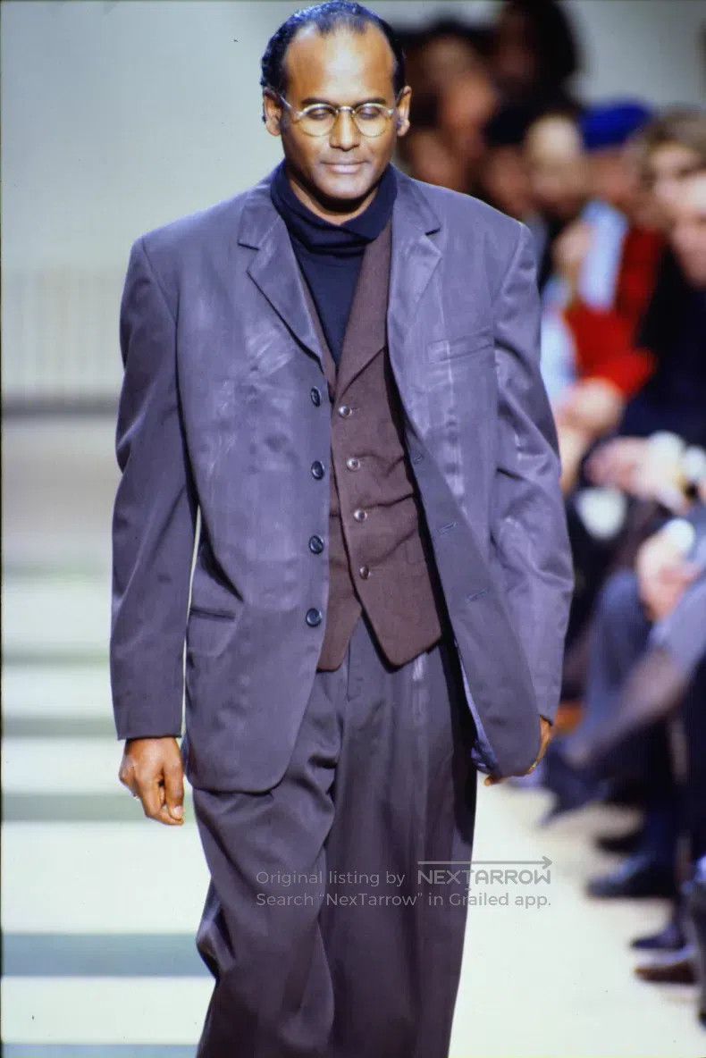 Yohji Yamamoto Yohji Yamamoto size m 93aw reggae four-button blazer Size 36R - 3 Thumbnail