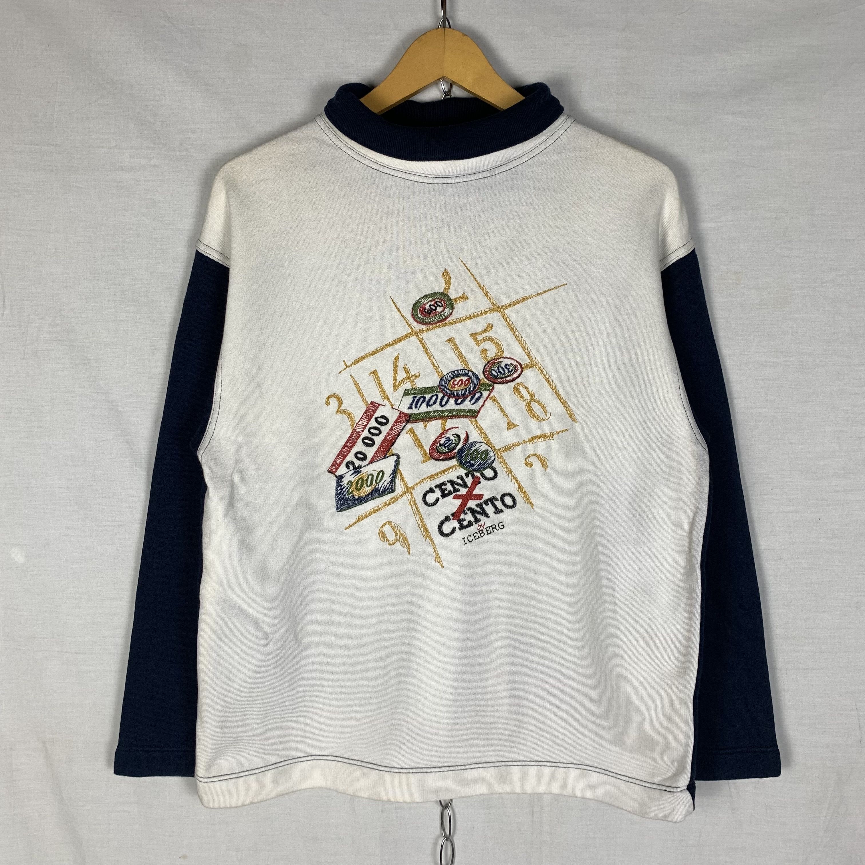 Iceberg Vintage Iceberg Sweatshirt Rollneck Size M / US 6-8 / IT 42-44 - 1 Thumbnail
