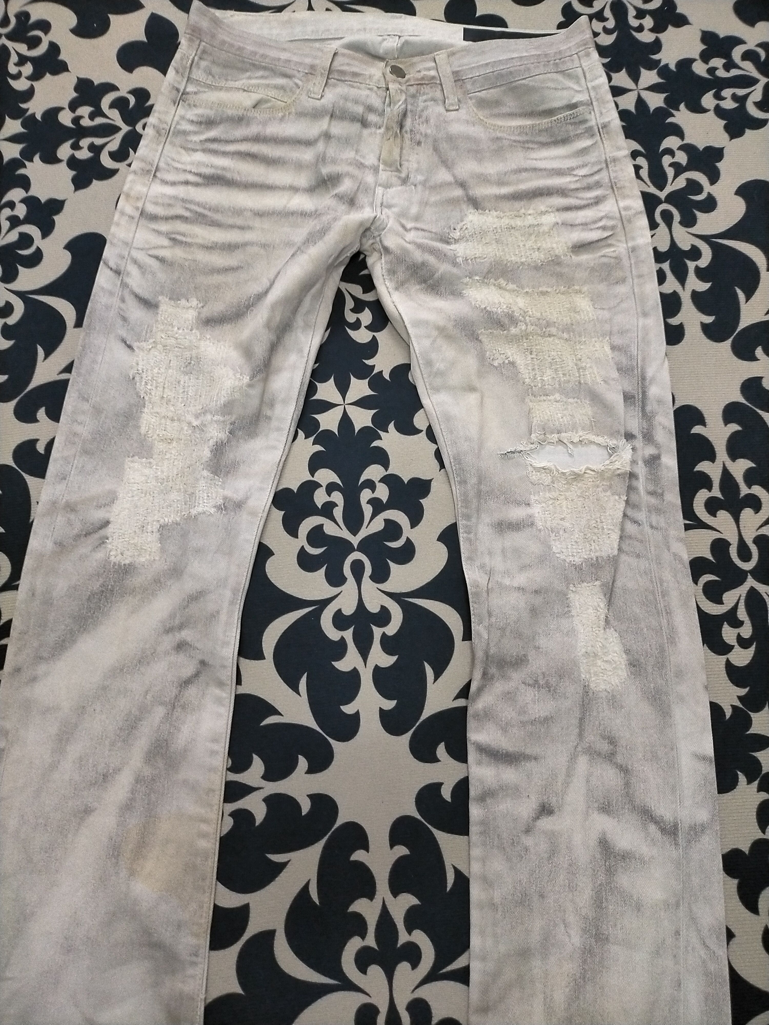 If Six Was Nine × Ring Milano 🔥Rare🔥Ring Milano Distressed Ripped Sick Insane Jeans Size US 30 / EU 46 - 5 Thumbnail