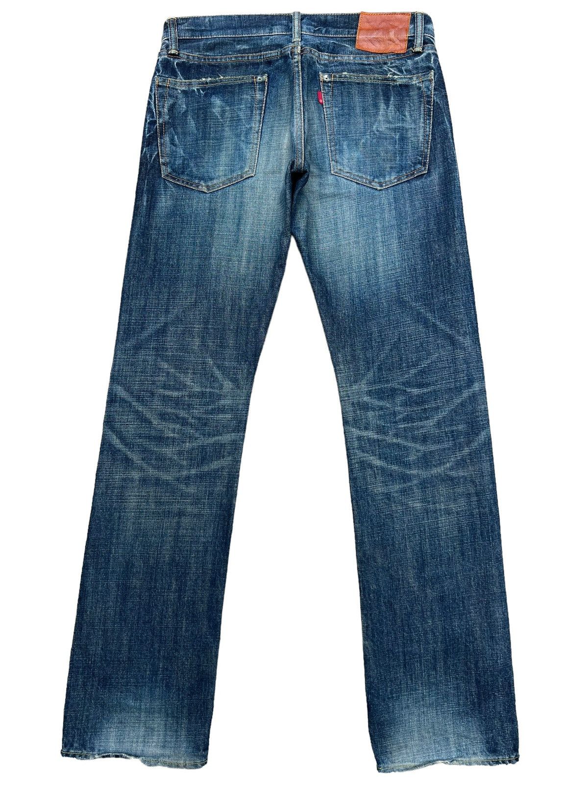 Eternal Pivk💥Eternal Japan Distressed Lowrise Denim Jeans 33x33 Size 33" - 3 Thumbnail