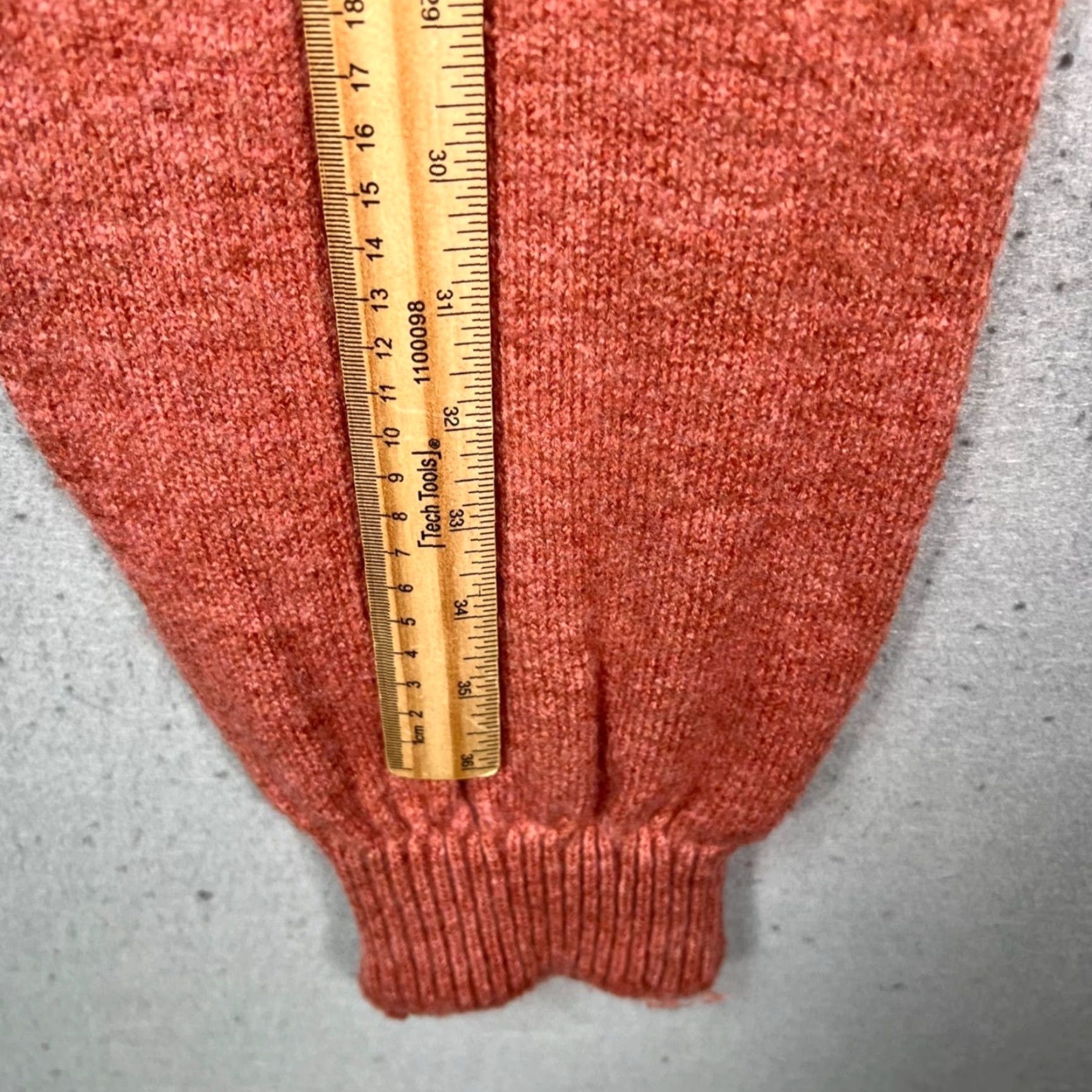 Zara Zara Womens Medium Red Knit Jogger Knit Sweatpants Acrylic Blend Pants Womens M Red Jogger knit Size 32" / US 10 / IT 46 - 6 Thumbnail