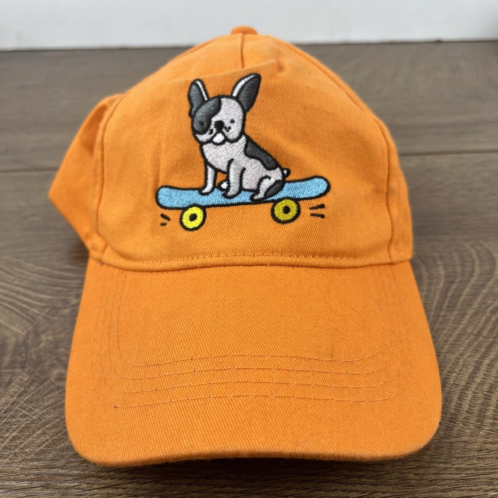Other Skateboard Dog Hat Adjustable Hat Orange Adjustable Hat Adul Size ONE SIZE - 3 Thumbnail