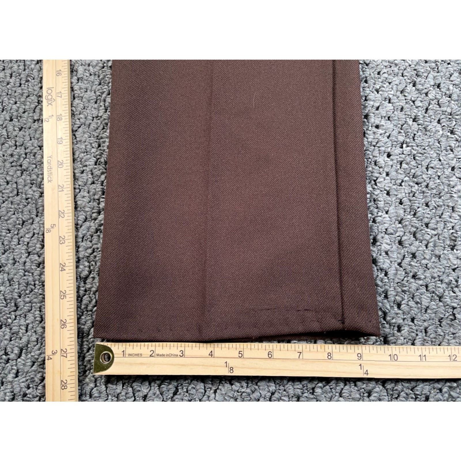 Levi's VINTAGE Levi's Pants Men's 38 x 27 Polyester Brown Zipper Scovill Black Tab Trousers Chino Straight Flat Front 80s Retro Mens Size US 38 / EU 54 - 5 Thumbnail